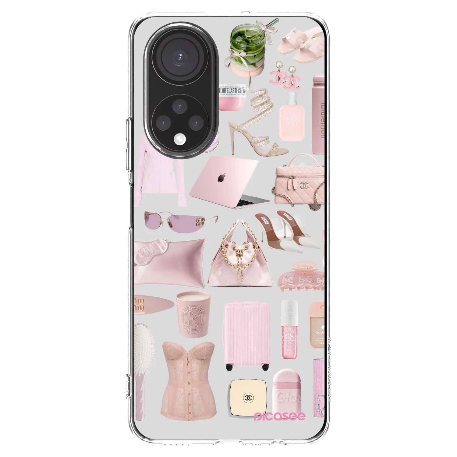 Picasee silikonska prozirna maskica za Honor X7 - Glam Babe
