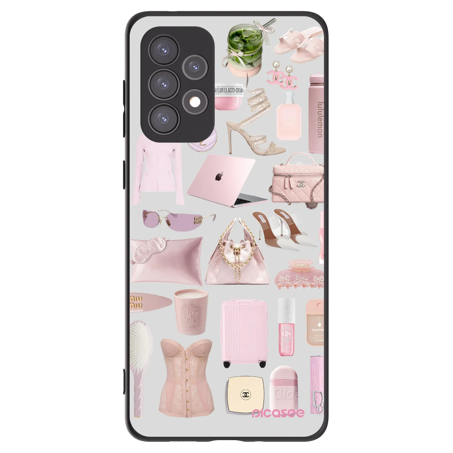 Picasee crna silikonska maskica za Samsung Galaxy A73 5G - Glam Babe