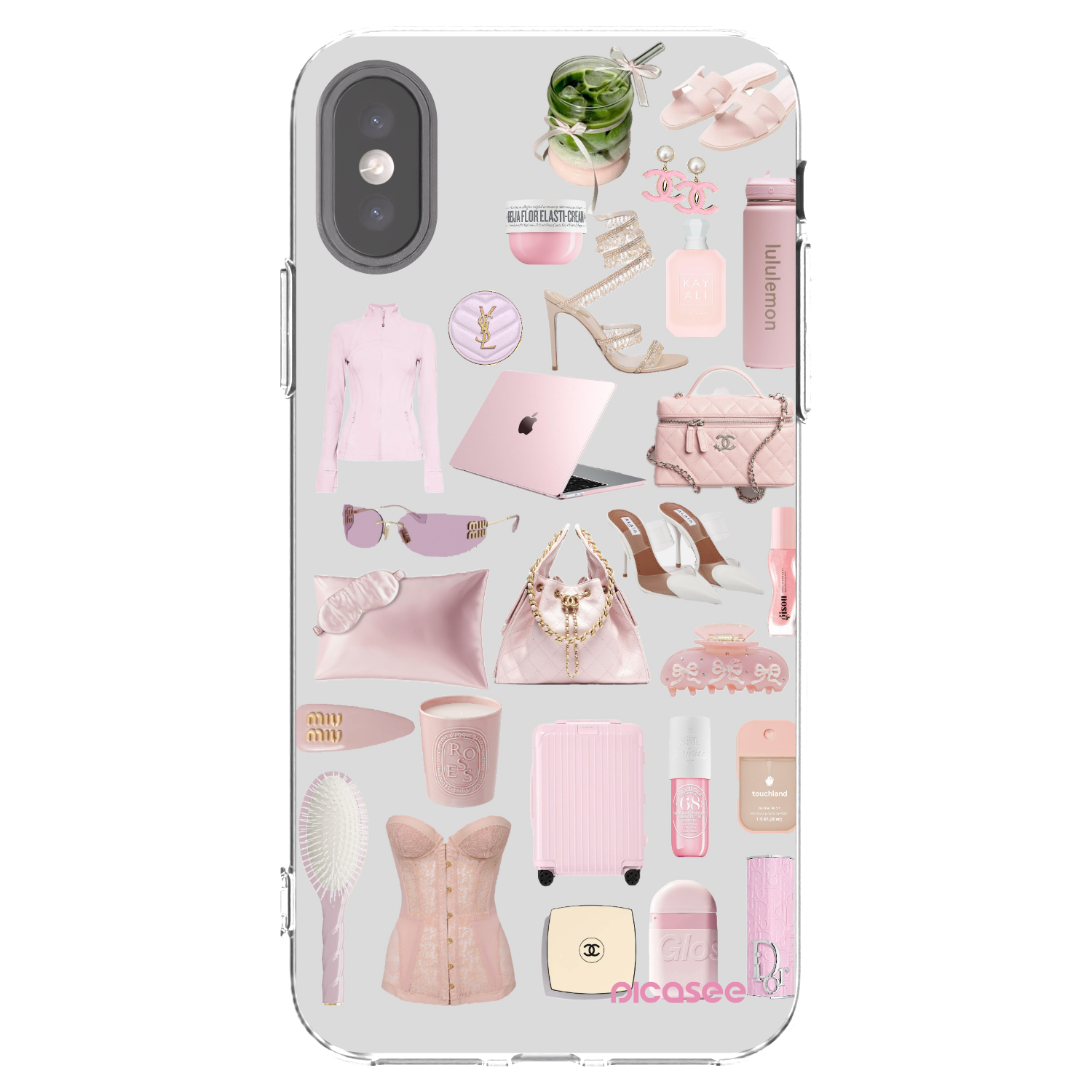 Picasee silikonska prozirna maskica za Apple iPhone X/XS - Glam Babe