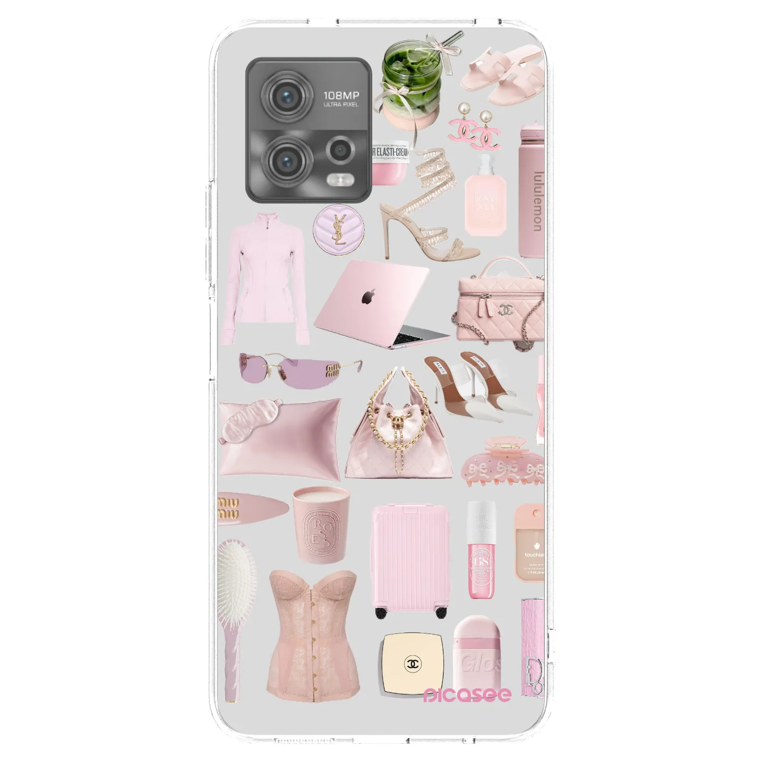Picasee silikonska prozirna maskica za Motorola Moto G72 - Glam Babe