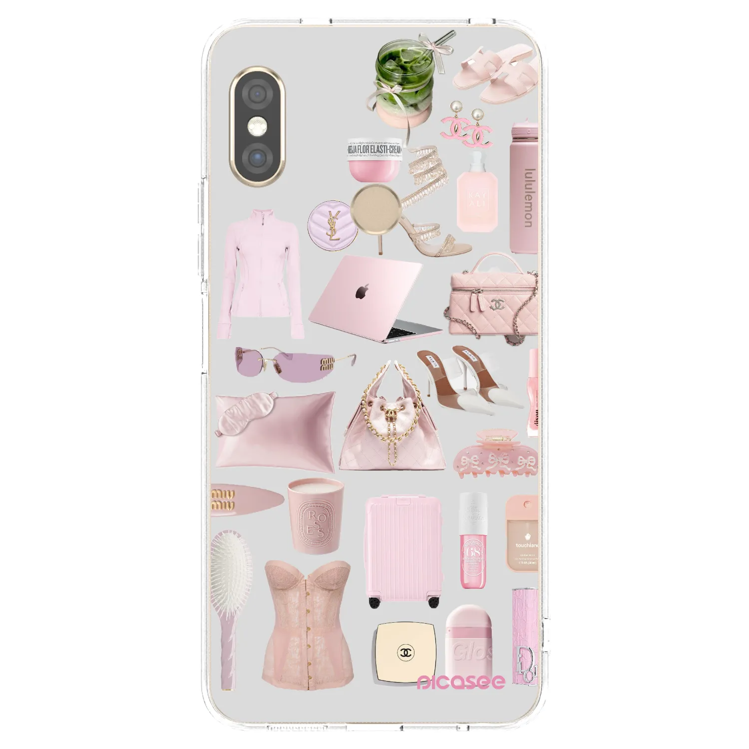 Picasee silikonska prozirna maskica za Xiaomi Redmi Note 5 Global - Glam Babe