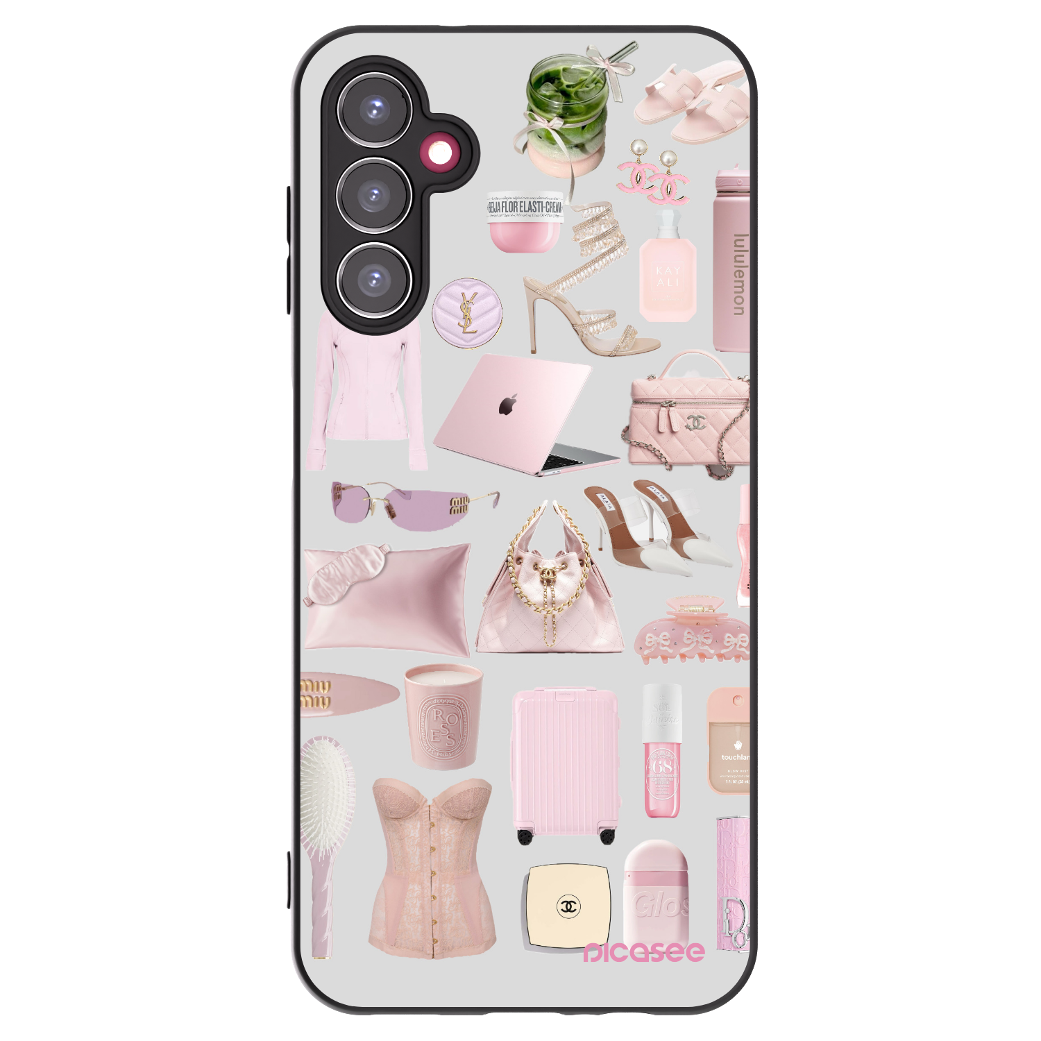 Picasee crna silikonska maskica za Samsung Galaxy A14 4G A145R - Glam Babe