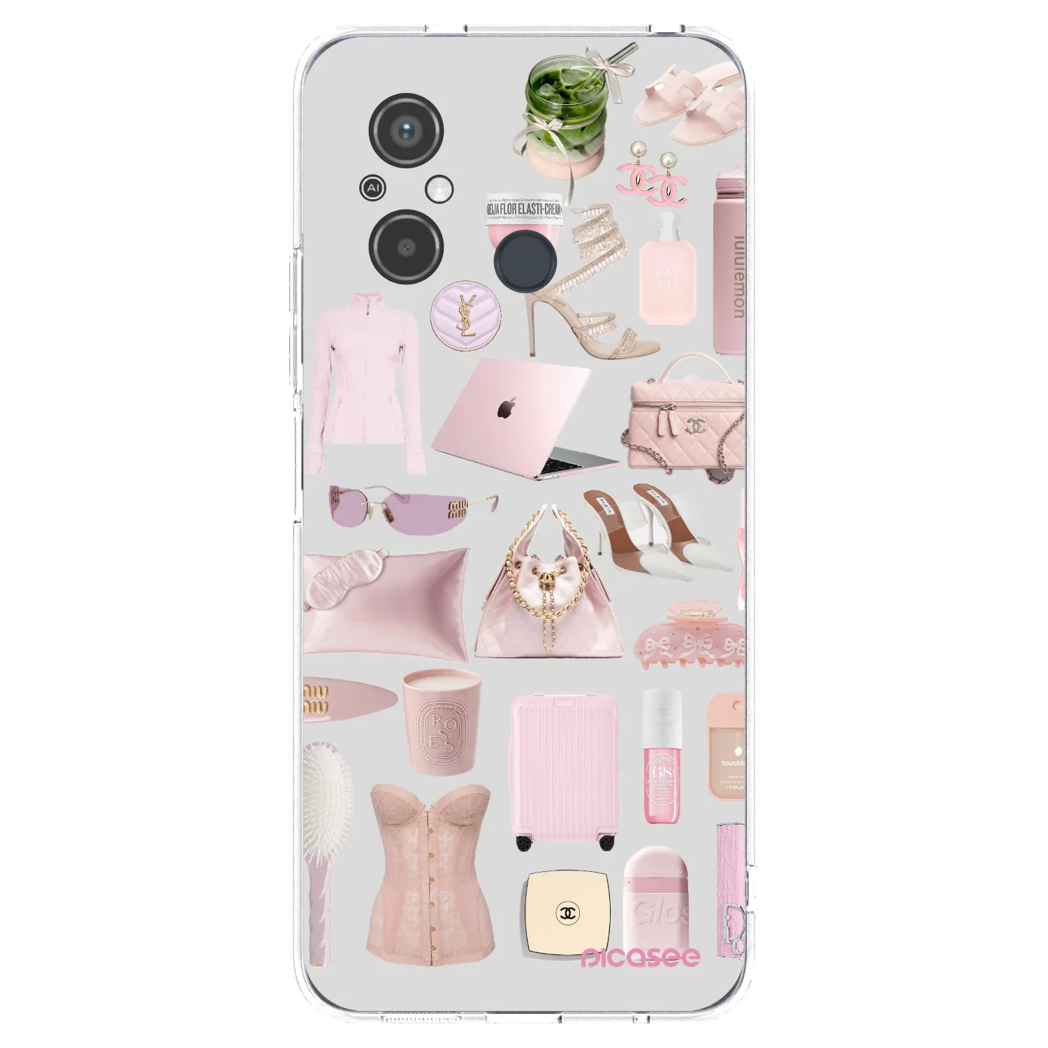 Picasee silikonska prozirna maskica za Xiaomi Redmi 12C - Glam Babe