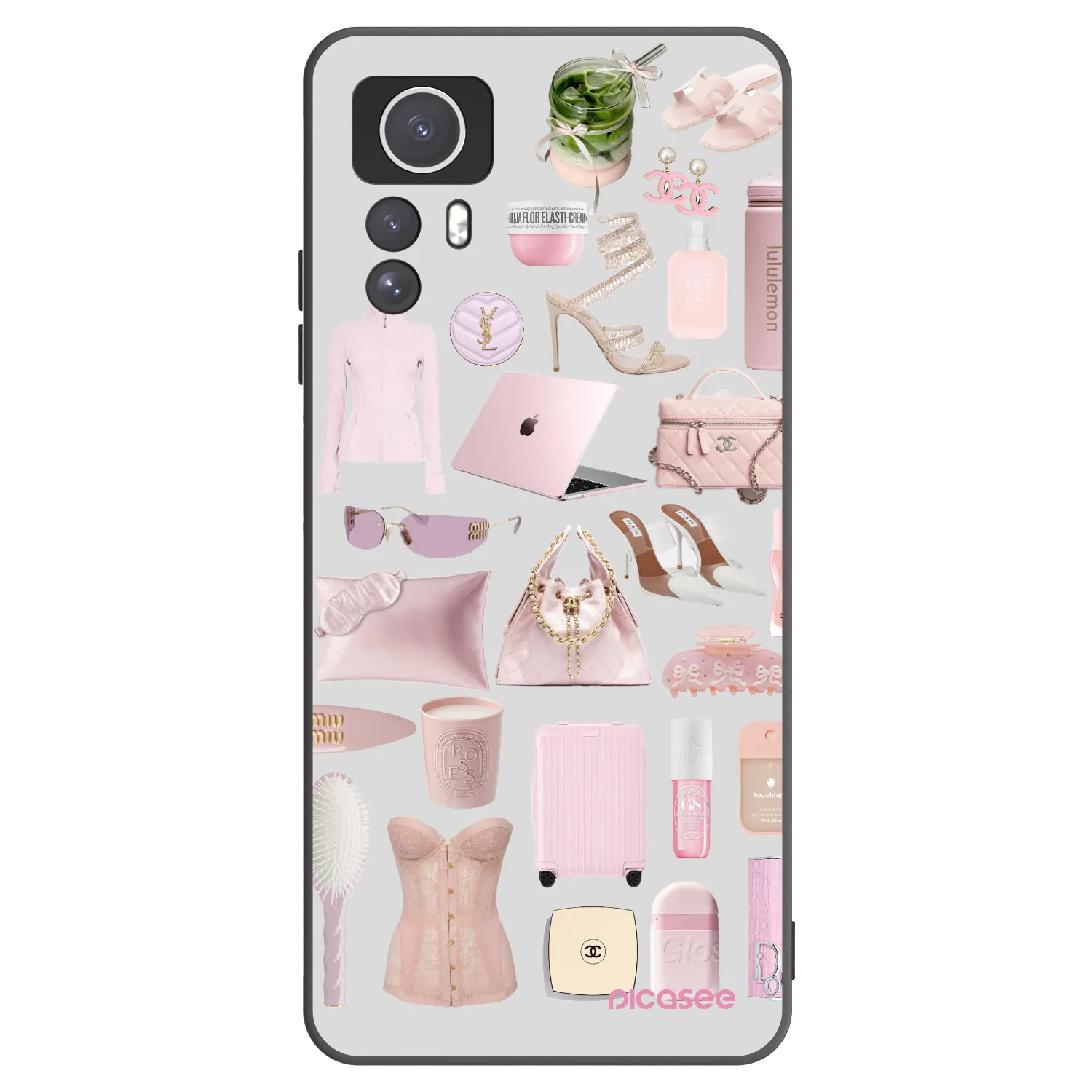 Picasee crna silikonska maskica za Xiaomi Redmi Note 12S - Glam Babe