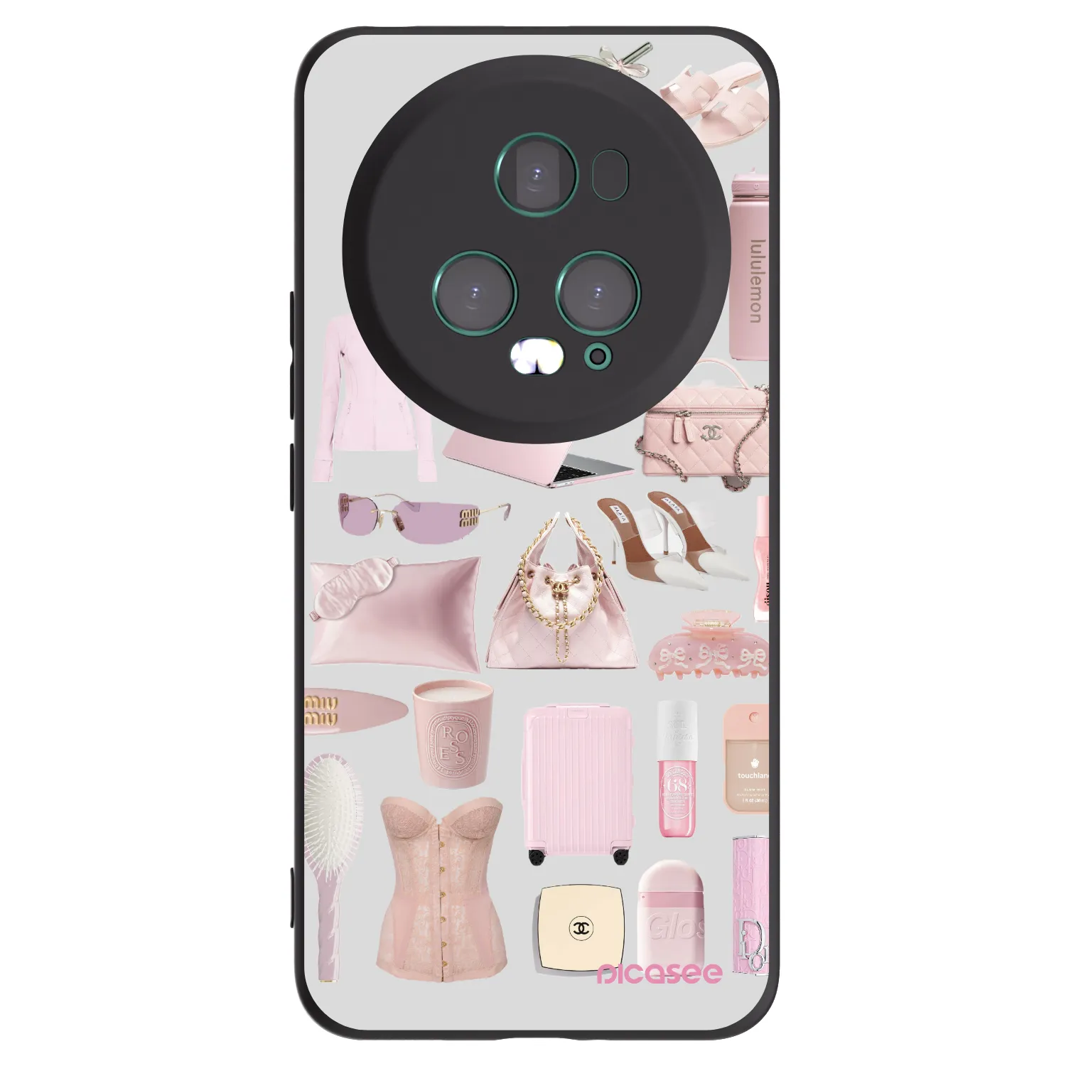 Picasee crna silikonska maskica za Honor Magic5 Pro - Glam Babe