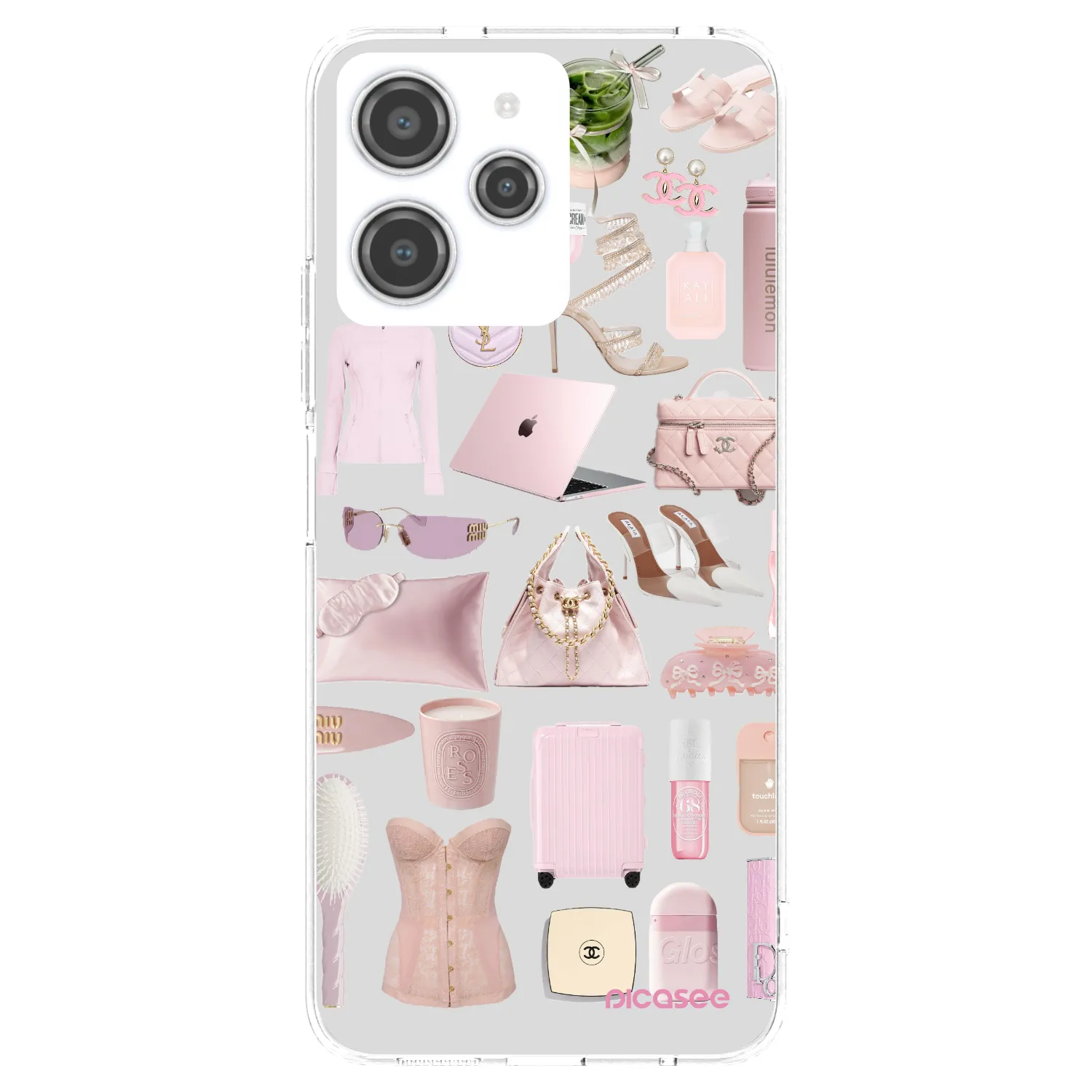 Picasee silikonska prozirna maskica za Xiaomi Redmi 12 4G - Glam Babe