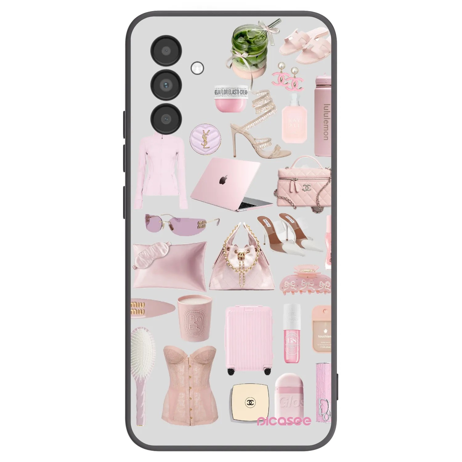 Picasee crna silikonska maskica za Samsung Galaxy A04s A047F - Glam Babe