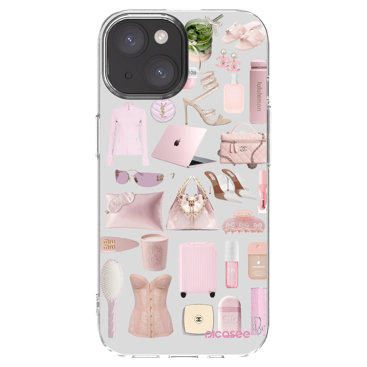 Picasee silikonska prozirna maskica za Apple iPhone 15 - Glam Babe
