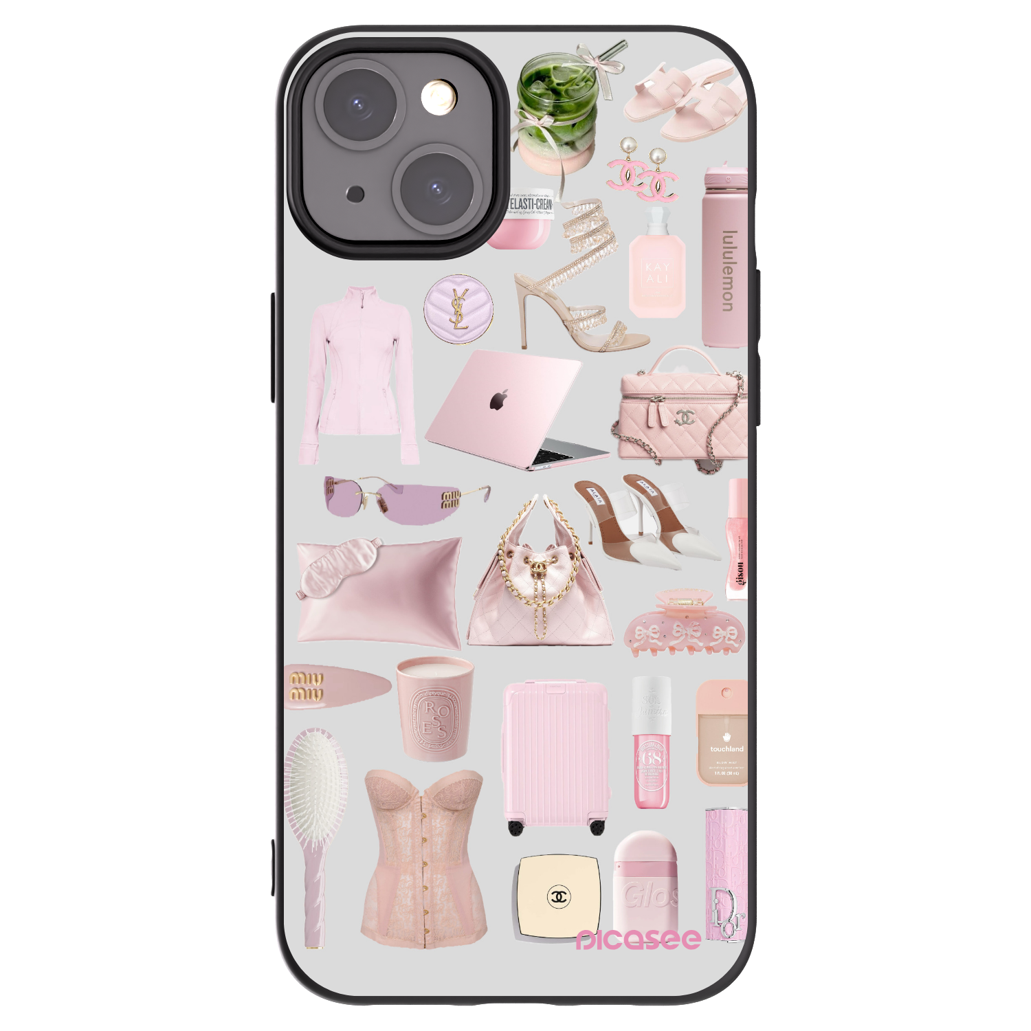 Picasee crna silikonska maskica za Apple iPhone 15 Plus - Glam Babe