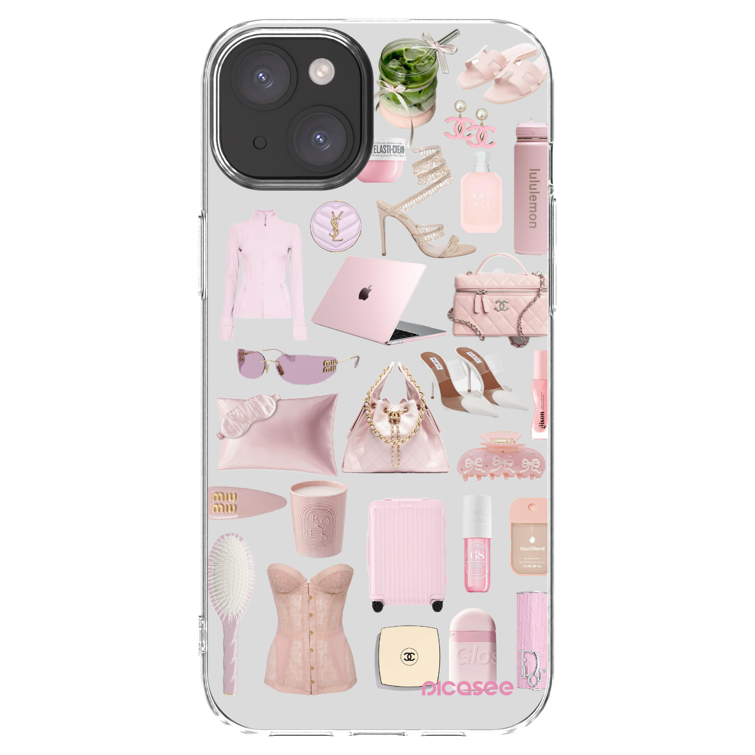 Picasee silikonska prozirna maskica za Apple iPhone 15 Plus - Glam Babe