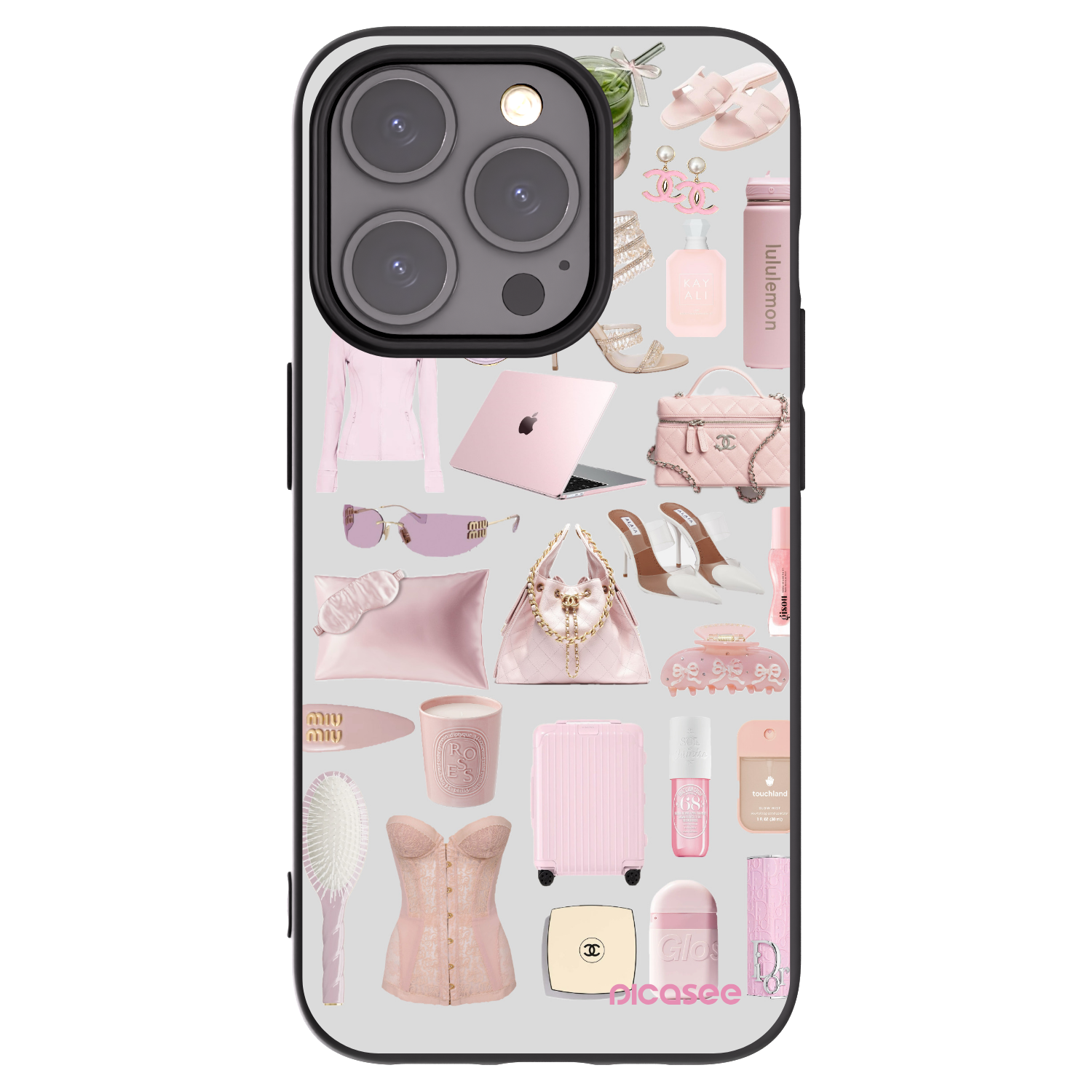 Picasee crna silikonska maskica za Apple iPhone 15 Pro - Glam Babe