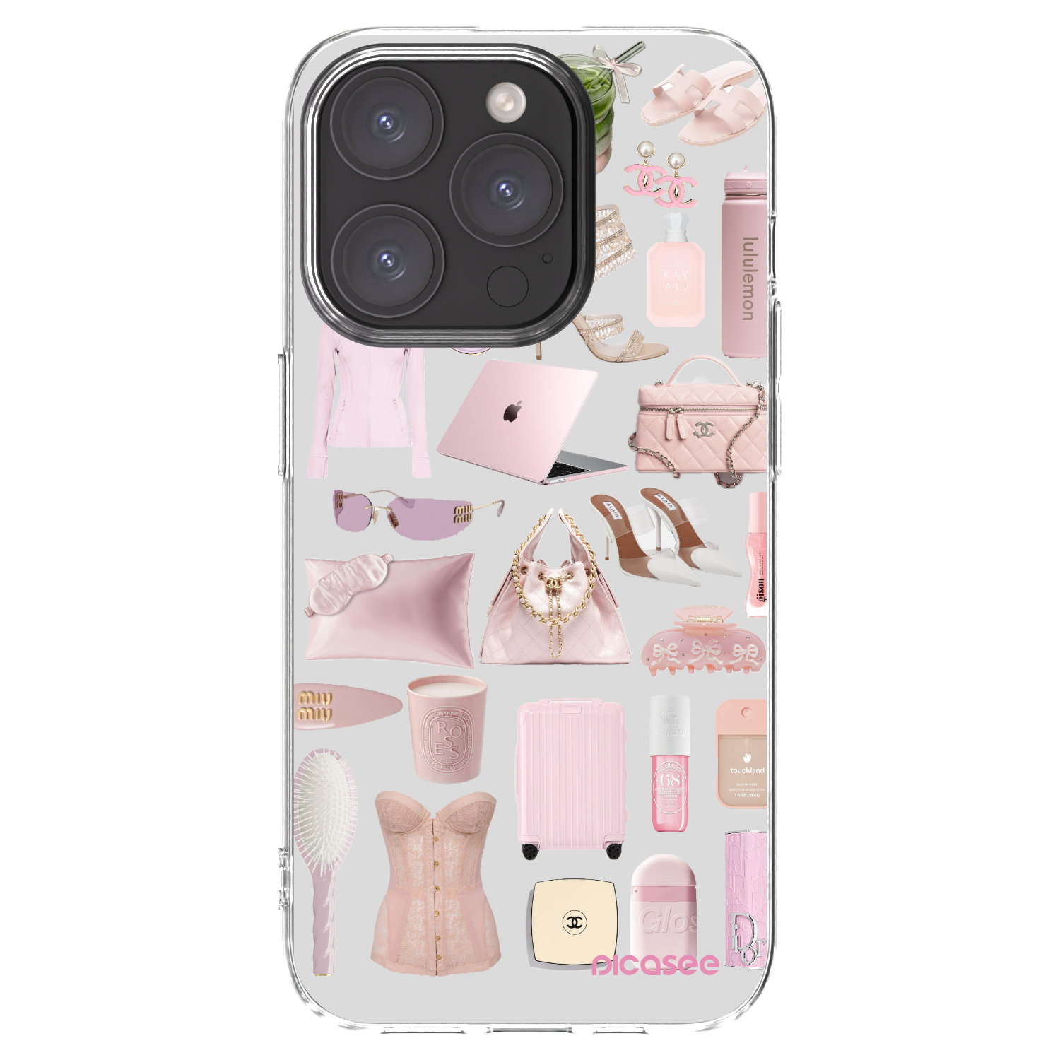 Picasee silikonska prozirna maskica za Apple iPhone 15 Pro - Glam Babe