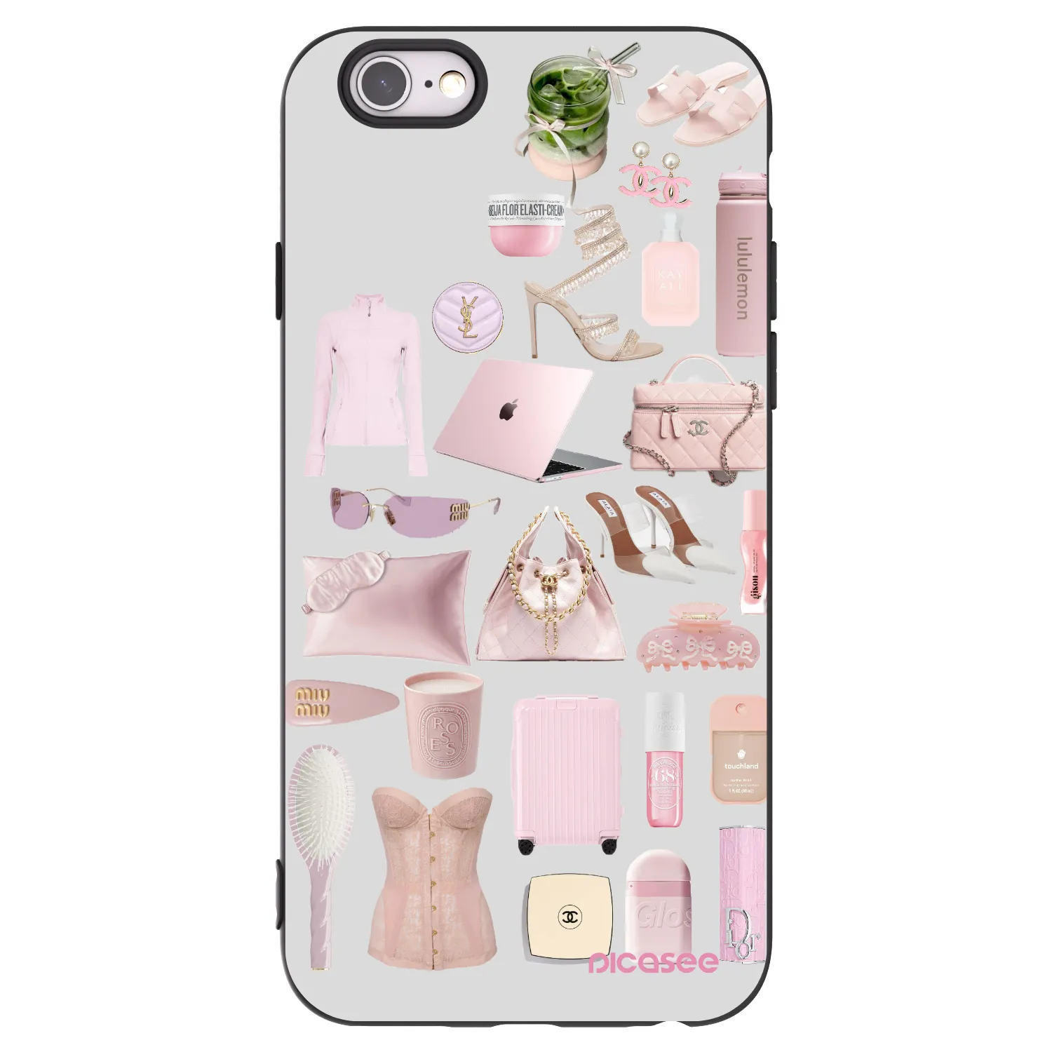Picasee crna silikonska maskica za Apple iPhone 6/6S - Glam Babe