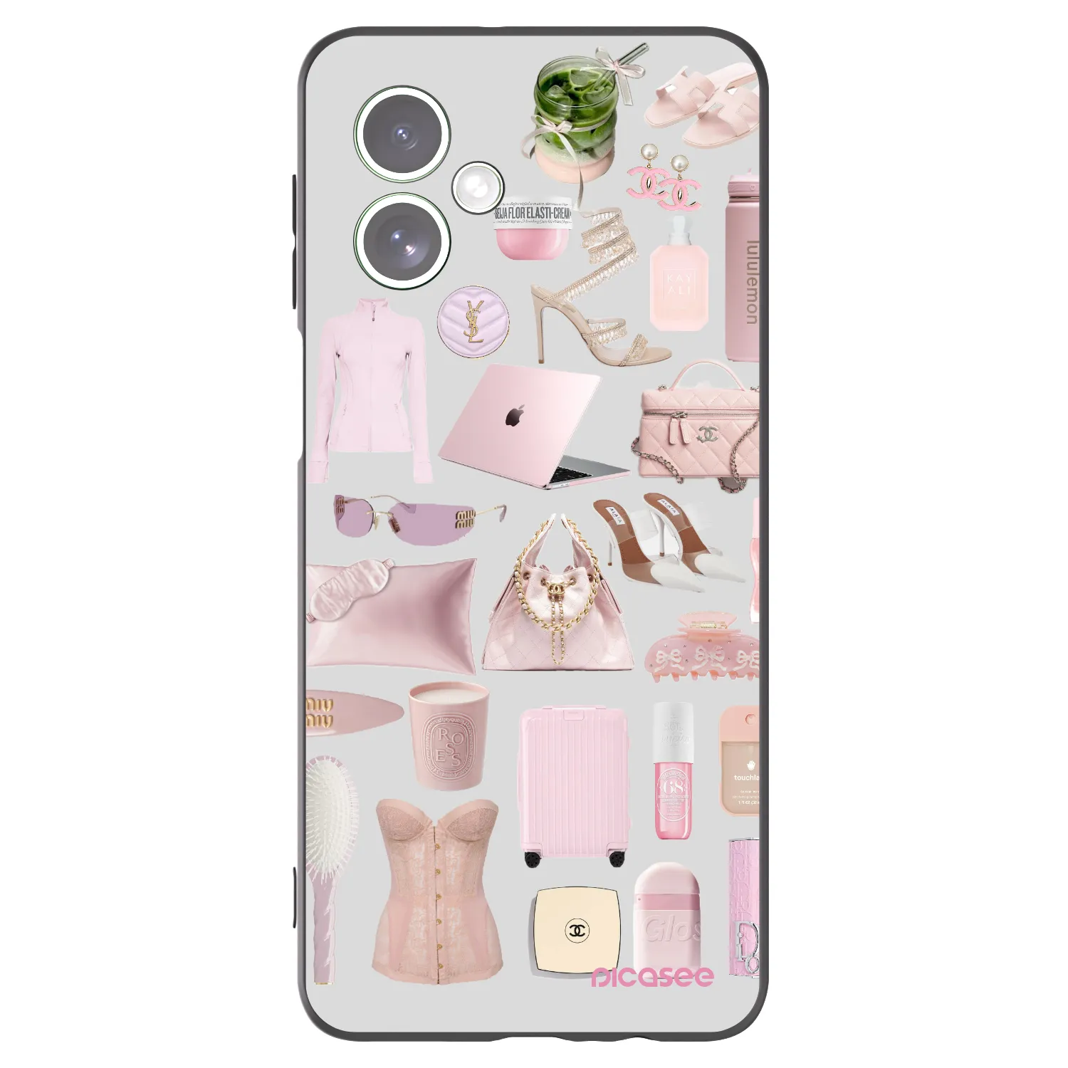 Picasee crna silikonska maskica za Motorola Moto G54 5G - Glam Babe
