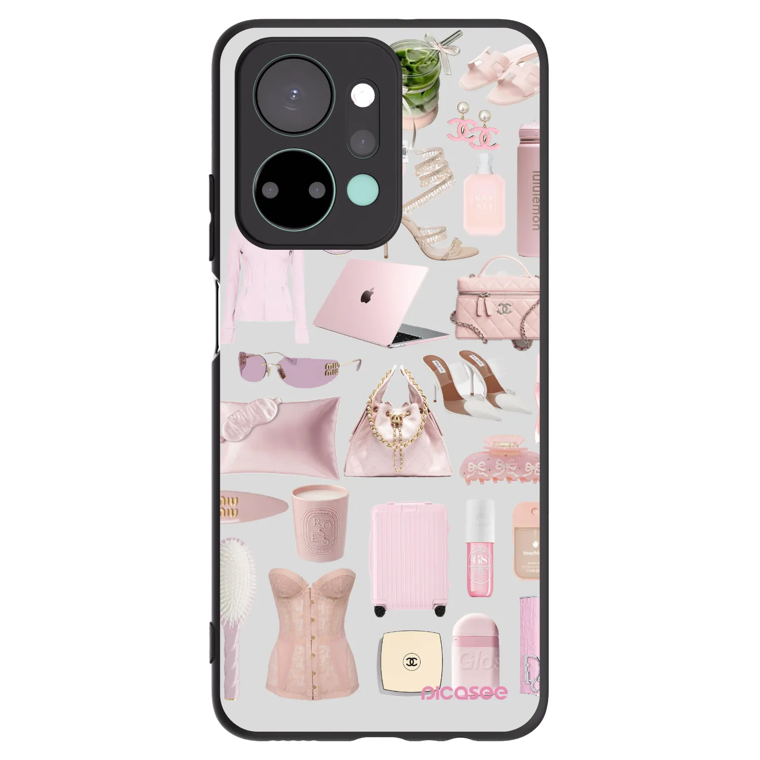 Picasee crna silikonska maskica za Honor X7a - Glam Babe