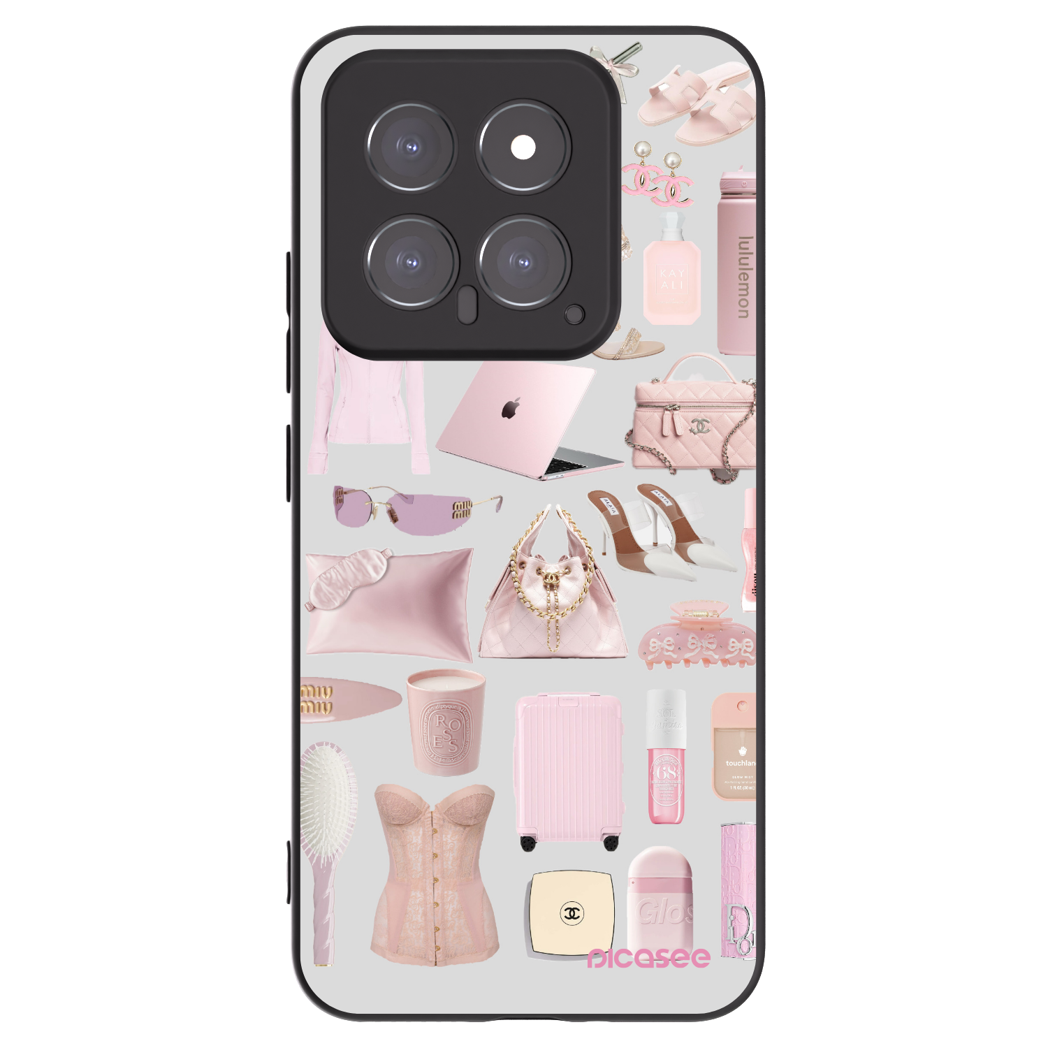 Picasee crna silikonska maskica za Xiaomi 14 - Glam Babe