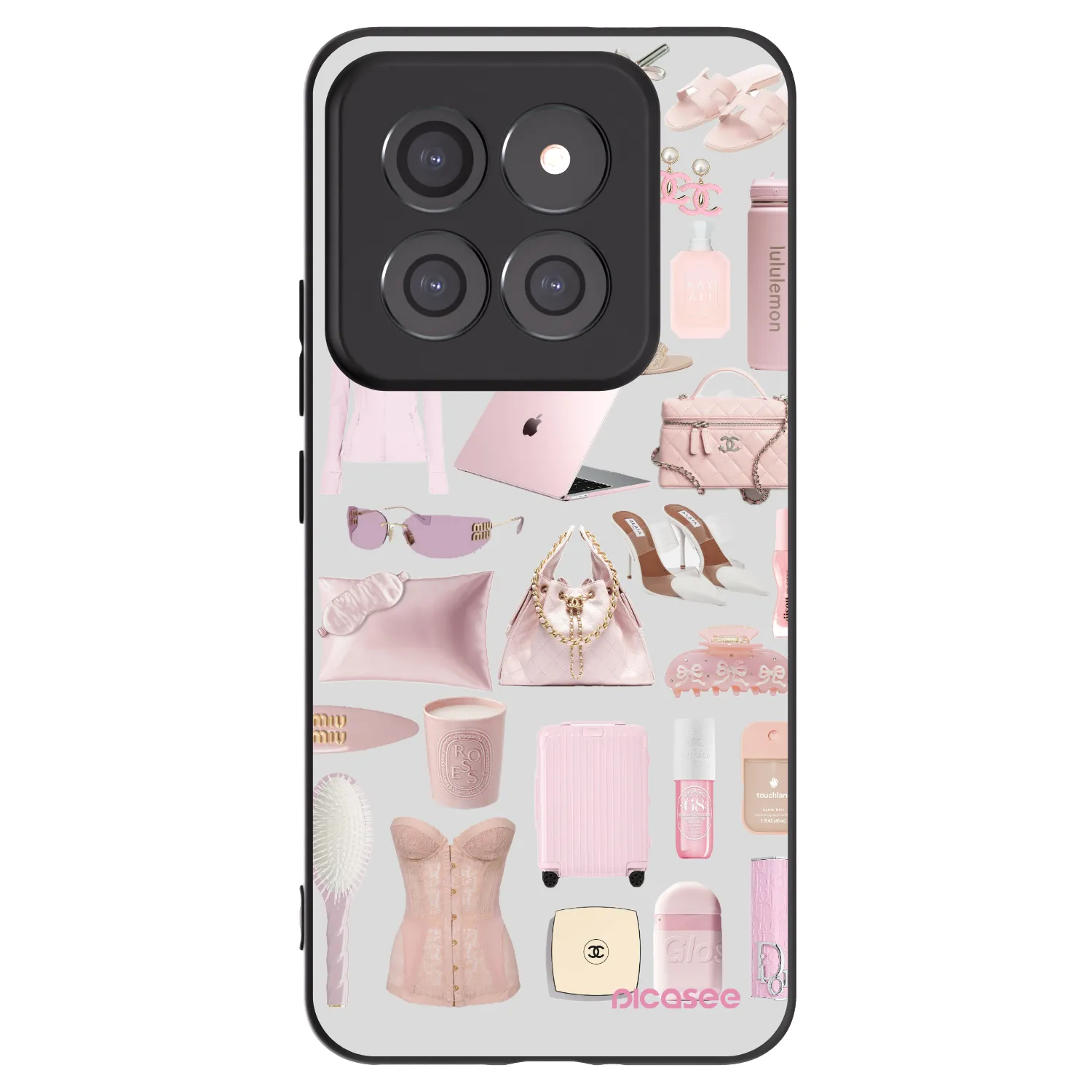 Picasee crna silikonska maskica za Xiaomi 14 Pro - Glam Babe