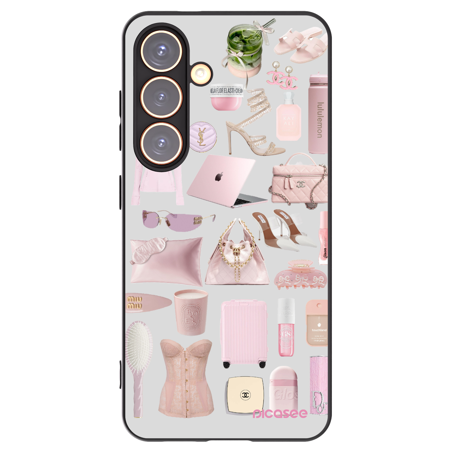 Picasee crna silikonska maskica za Samsung Galaxy S24 S921B 5G - Glam Babe