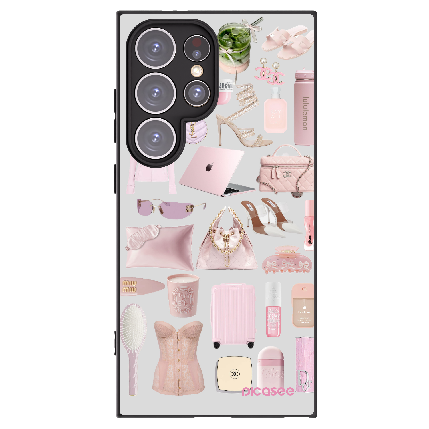 Picasee crna silikonska maskica za Samsung Galaxy S24 Ultra S928B 5G - Glam Babe