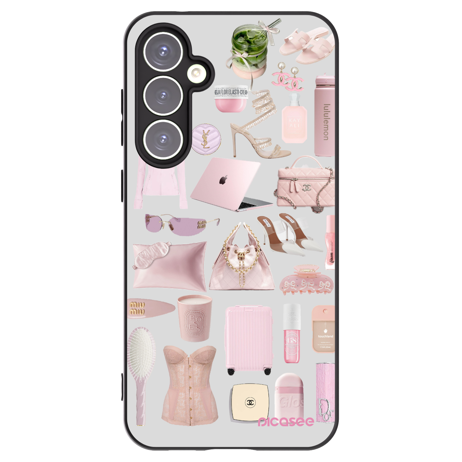 Picasee crna silikonska maskica za Samsung Galaxy S23 FE S711B - Glam Babe