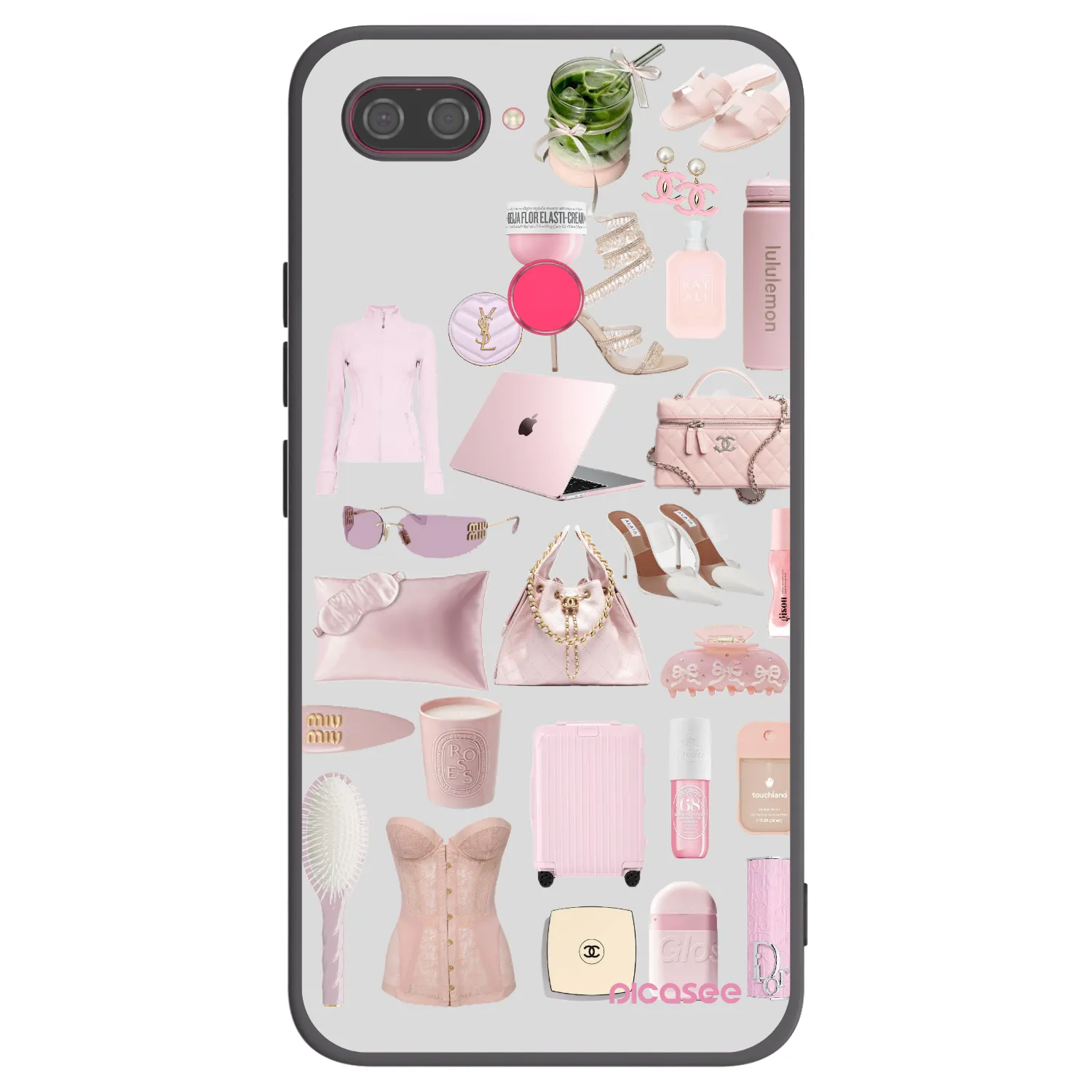 Picasee crna silikonska maskica za Xiaomi Mi 8 Lite - Glam Babe