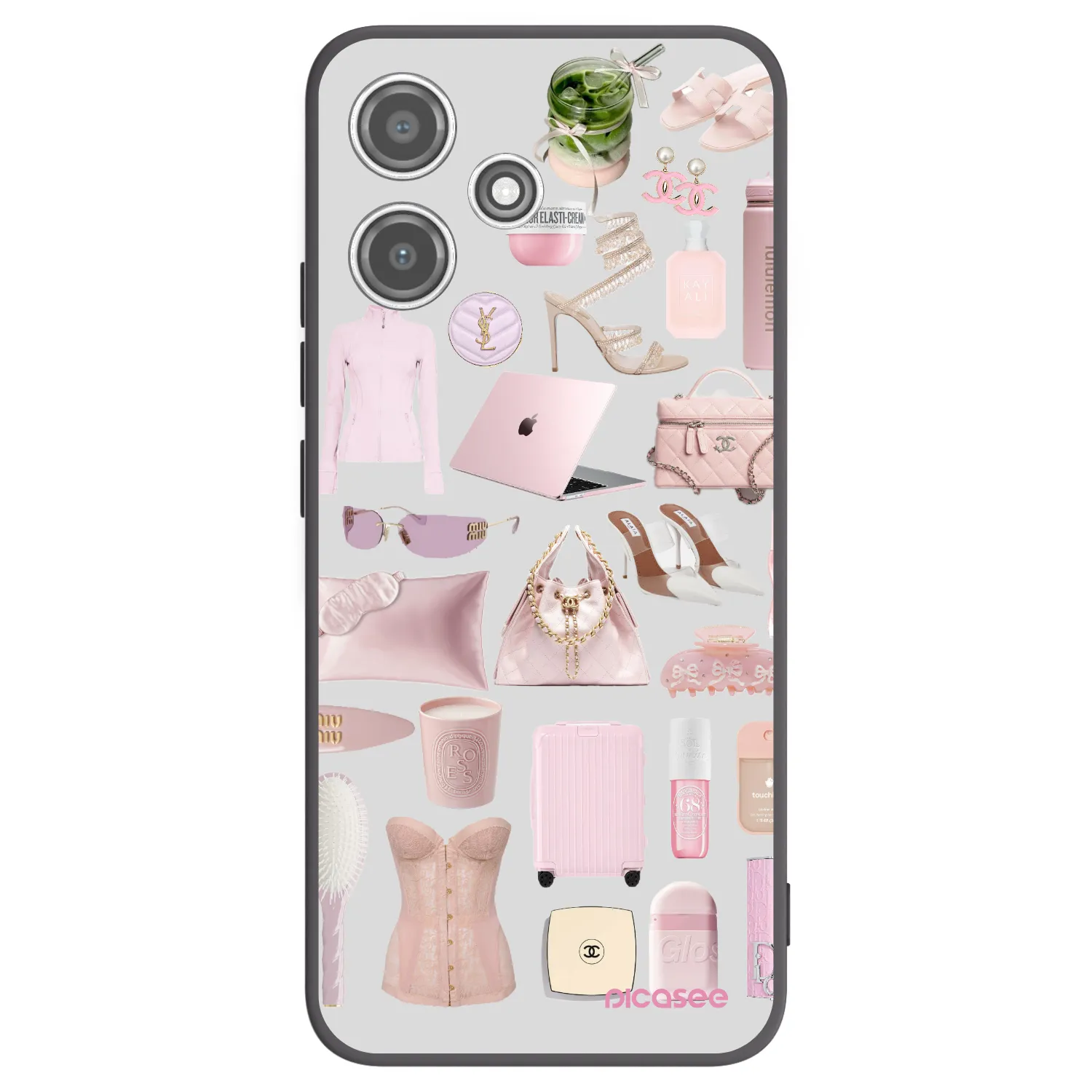 Picasee crna silikonska maskica za Xiaomi Redmi 12 5G - Glam Babe