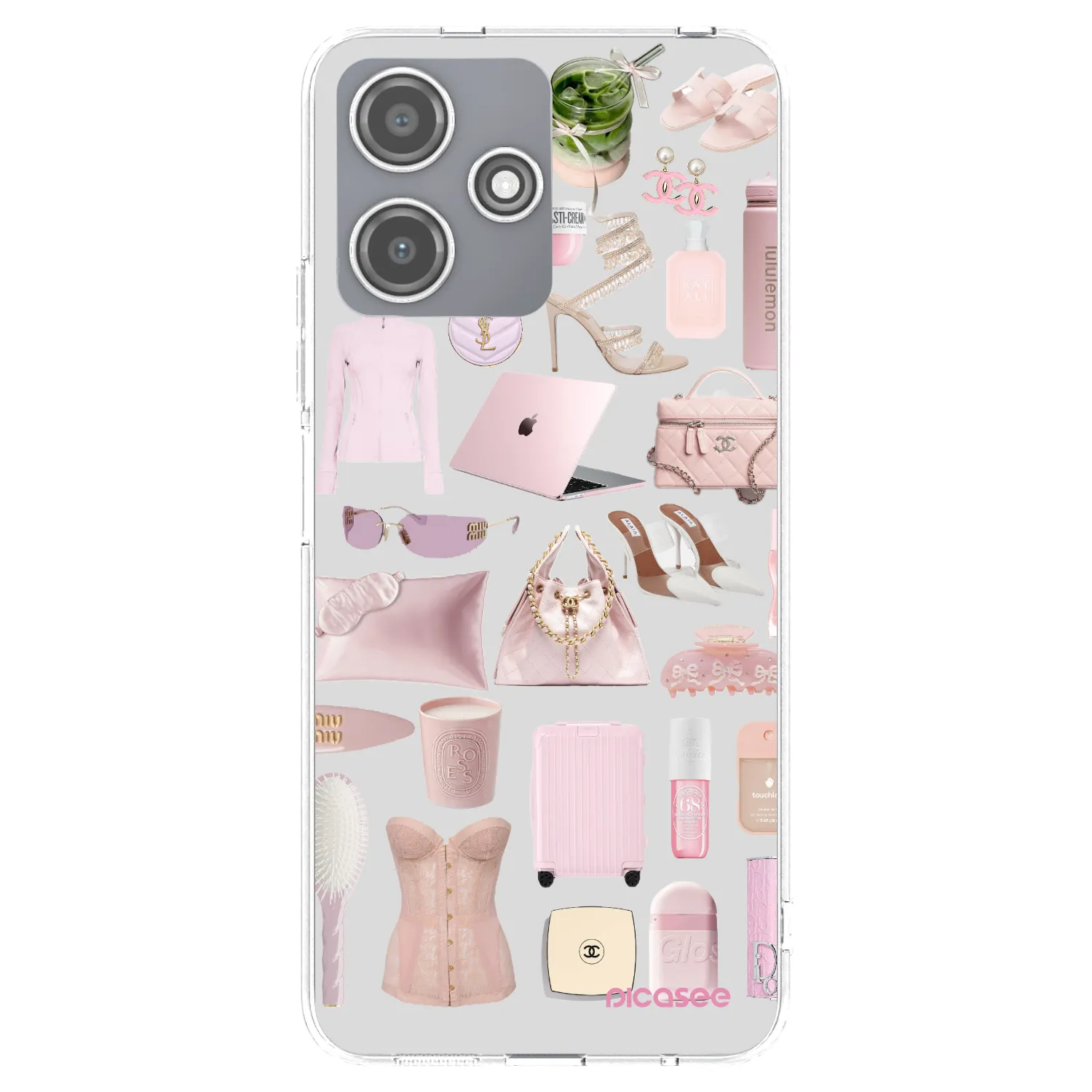Picasee silikonska prozirna maskica za Xiaomi Redmi 12 5G - Glam Babe