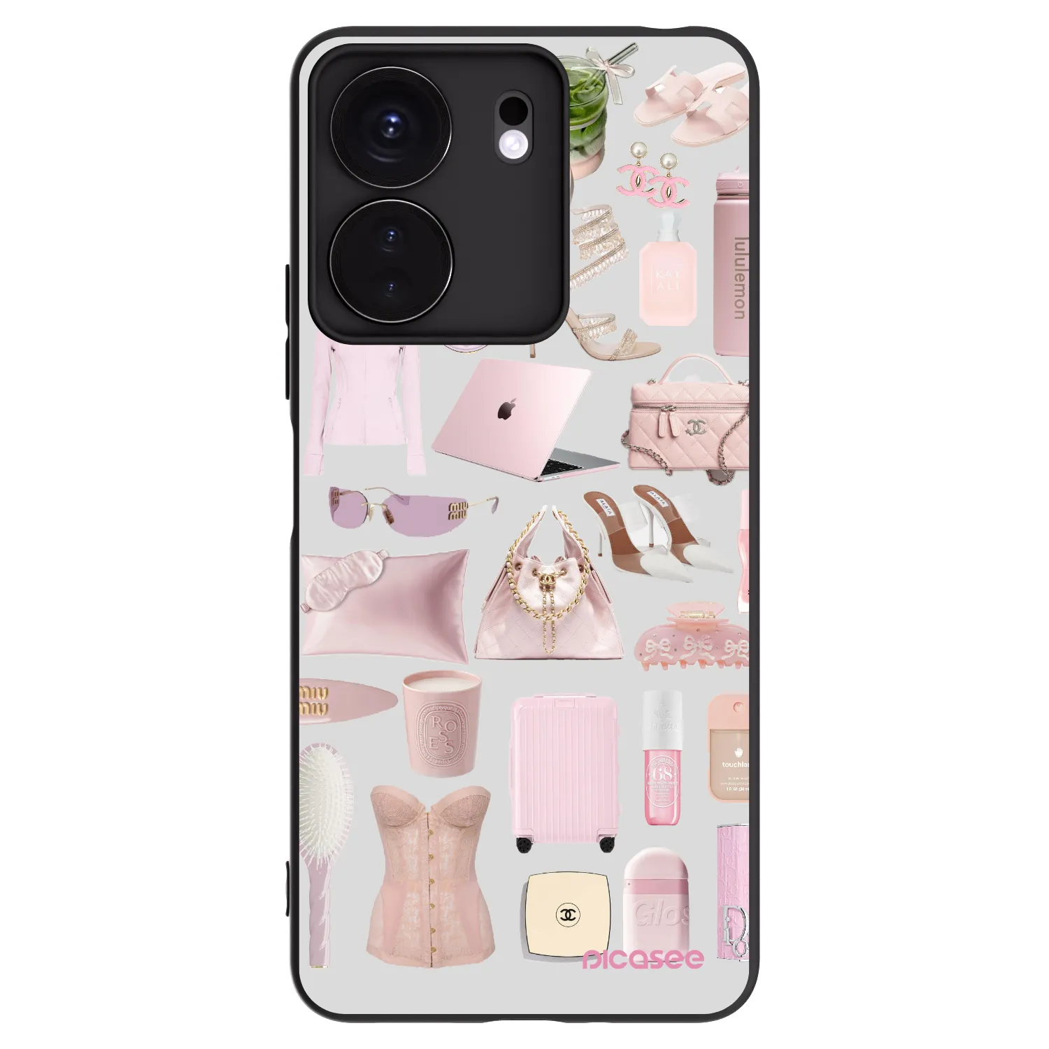Picasee crna silikonska maskica za Xiaomi Redmi 13C 4G - Glam Babe