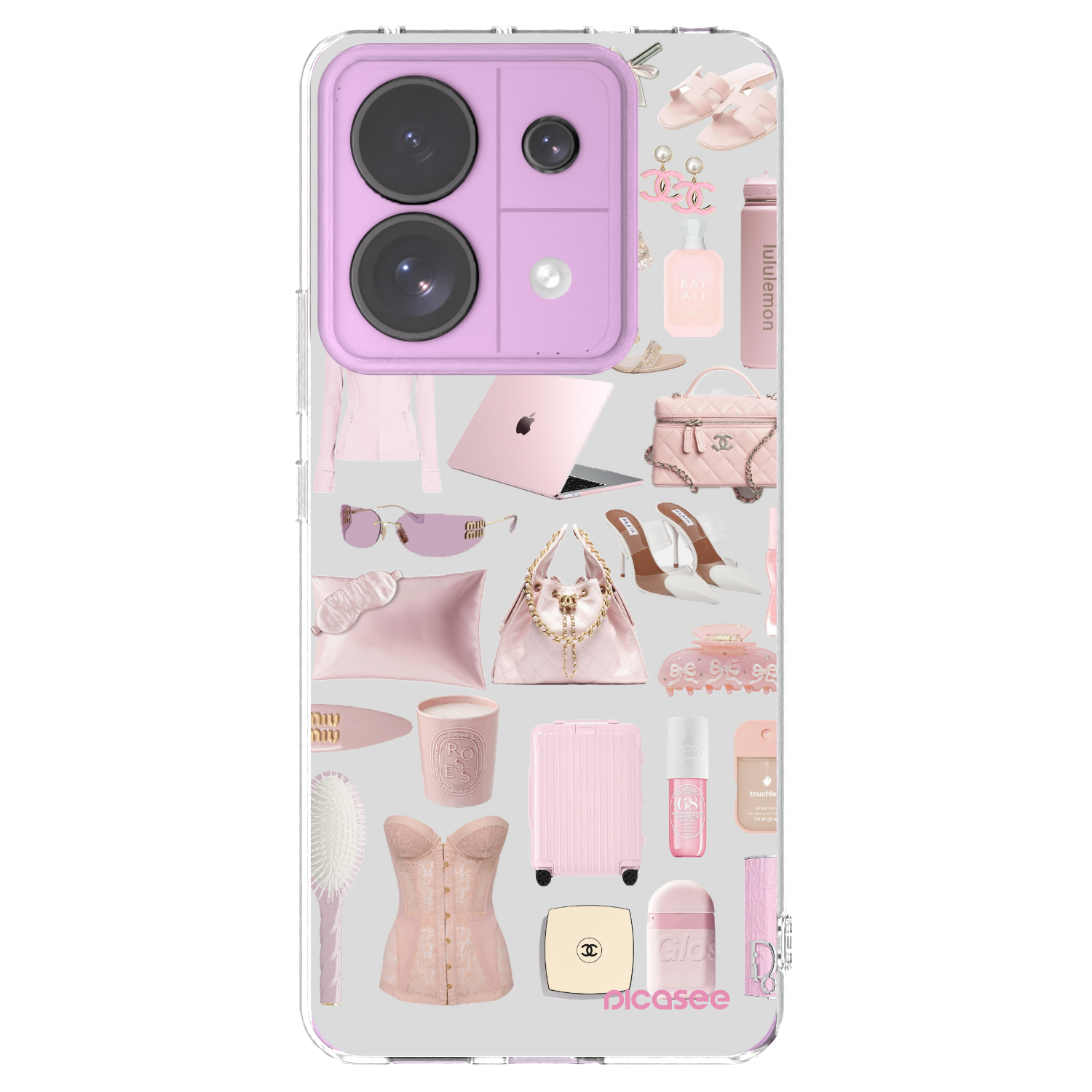 Picasee silikonska prozirna maskica za Xiaomi Redmi Note 13 Pro 5G - Glam Babe