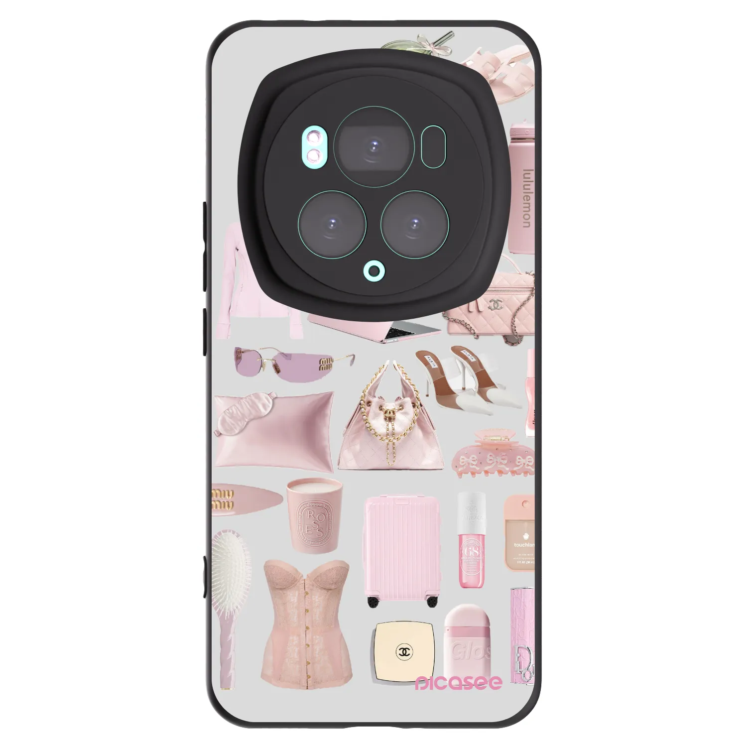 Picasee crna silikonska maskica za Honor Magic6 Pro - Glam Babe