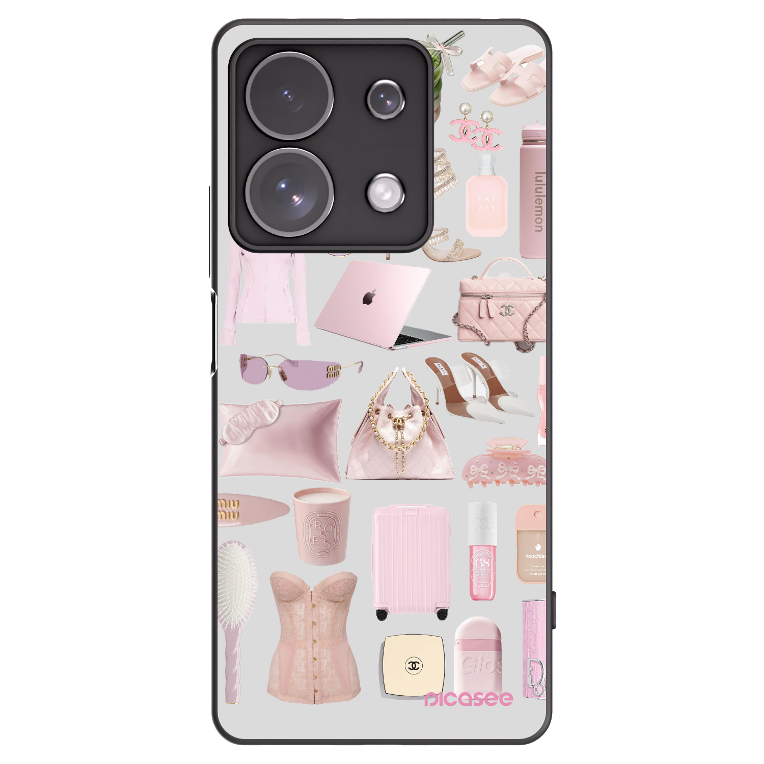 Picasee crna silikonska maskica za Xiaomi Redmi Note 13 Pro 4G - Glam Babe