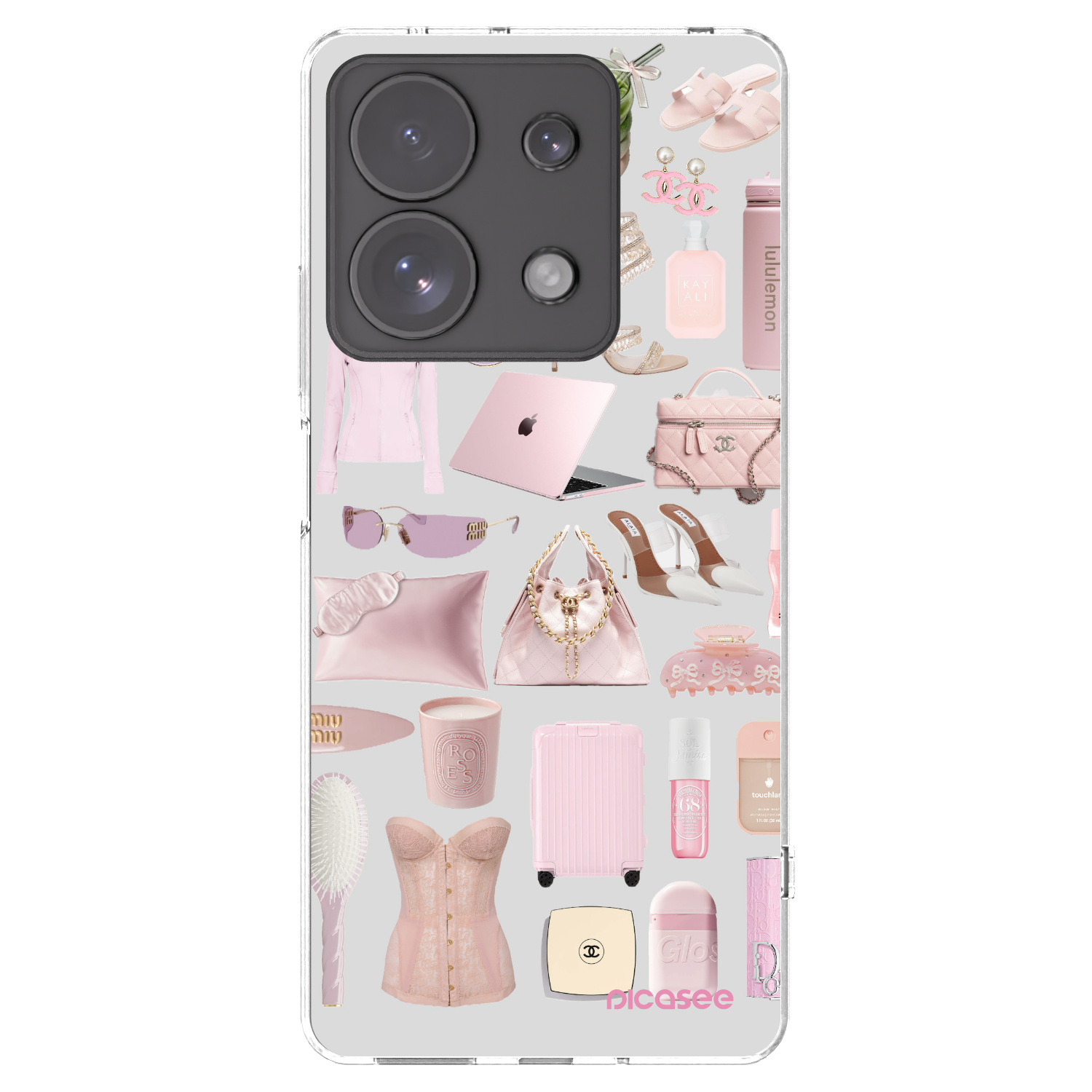 Picasee silikonska prozirna maskica za Xiaomi Redmi Note 13 Pro 4G - Glam Babe
