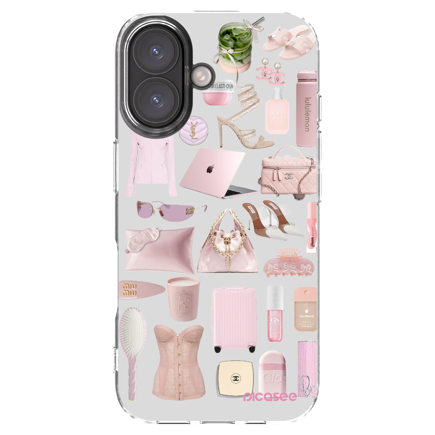 Picasee silikonska prozirna maskica za Apple iPhone 16 - Glam Babe