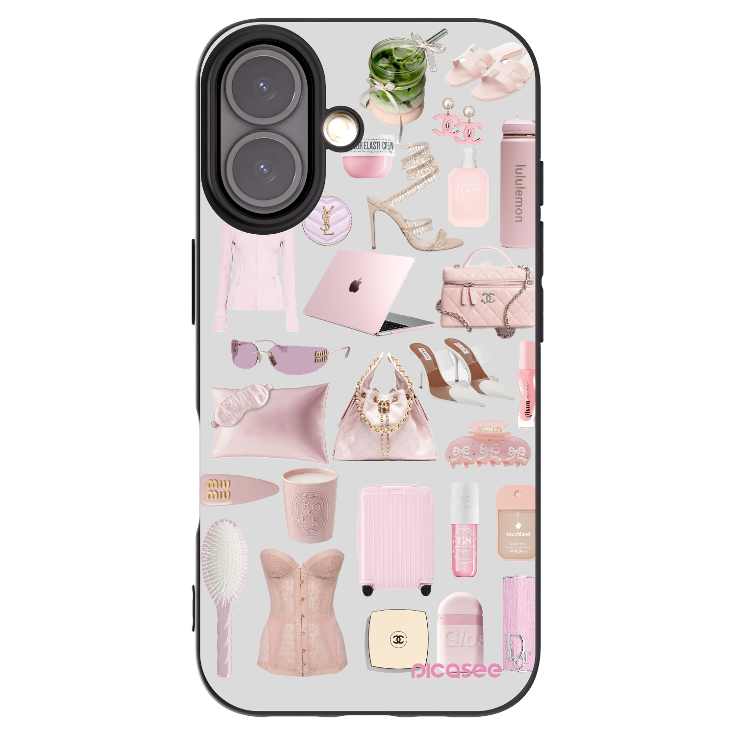 Picasee crna silikonska maskica za Apple iPhone 16 - Glam Babe