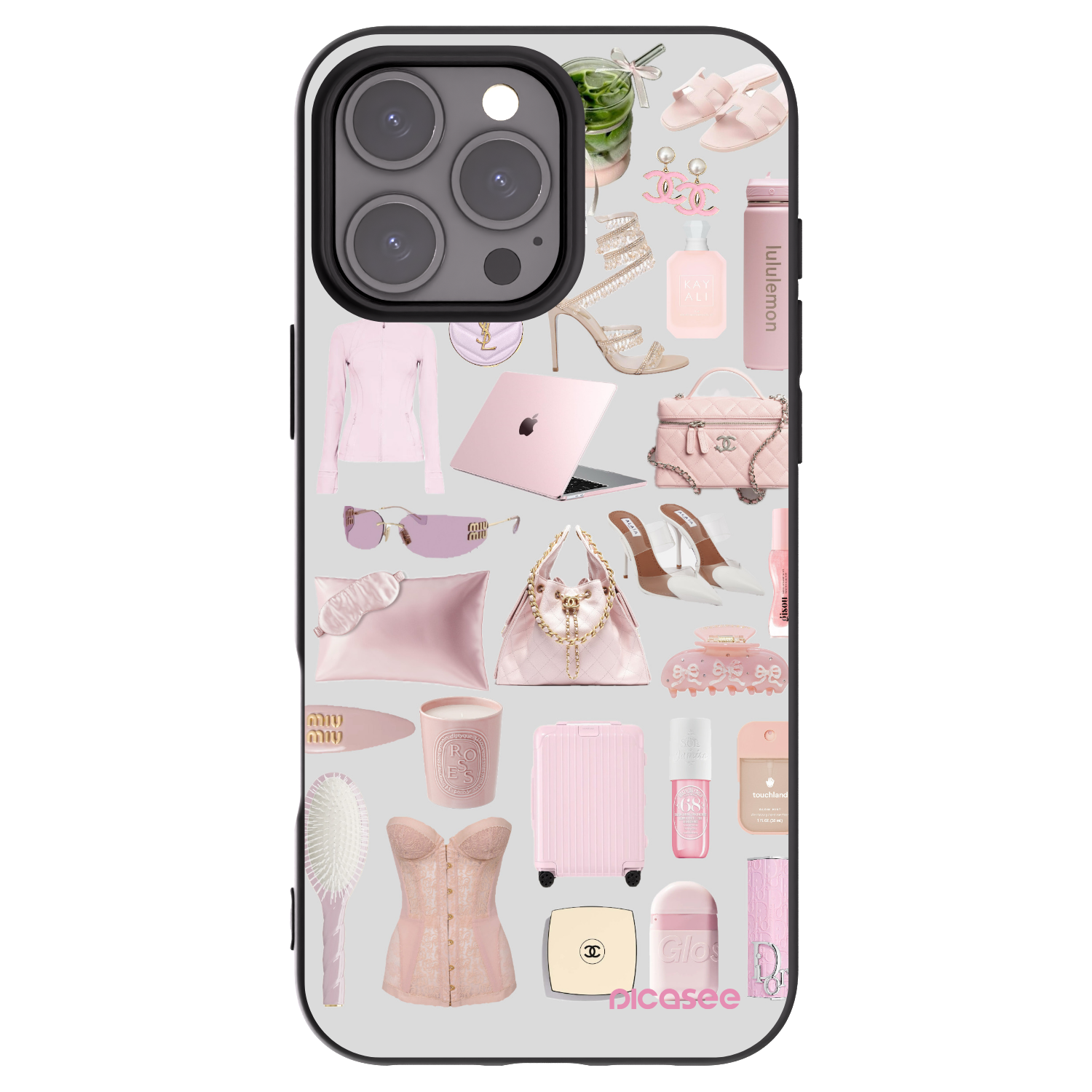 Picasee crna silikonska maskica za Apple iPhone 16 Pro Max - Glam Babe