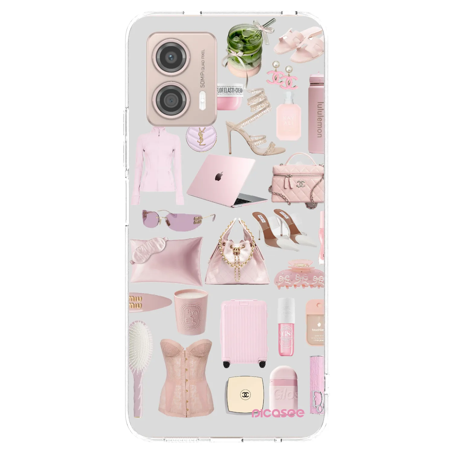 Picasee silikonska prozirna maskica za Motorola Moto G53 5G - Glam Babe