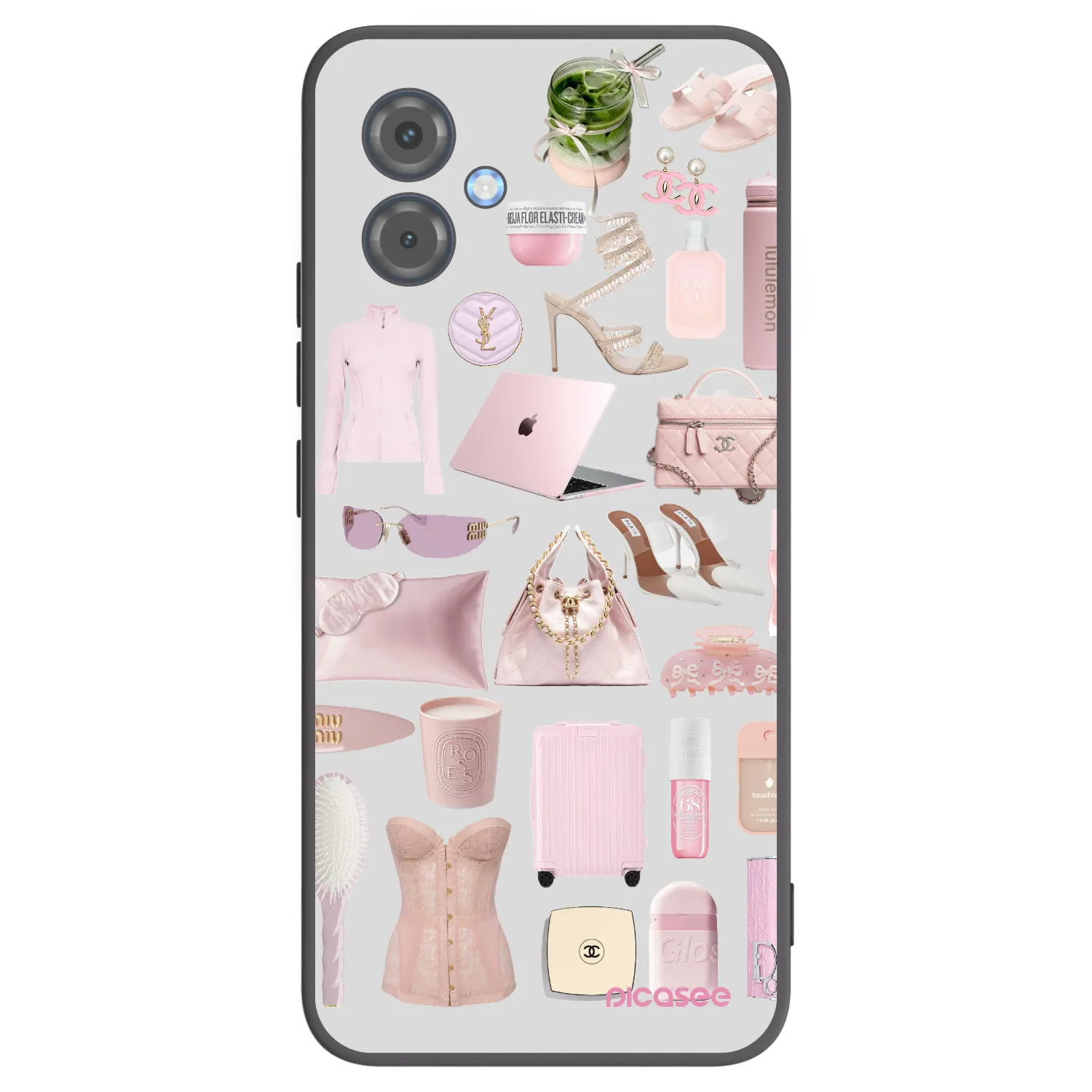 Picasee crna silikonska maskica za Motorola Moto G14 - Glam Babe
