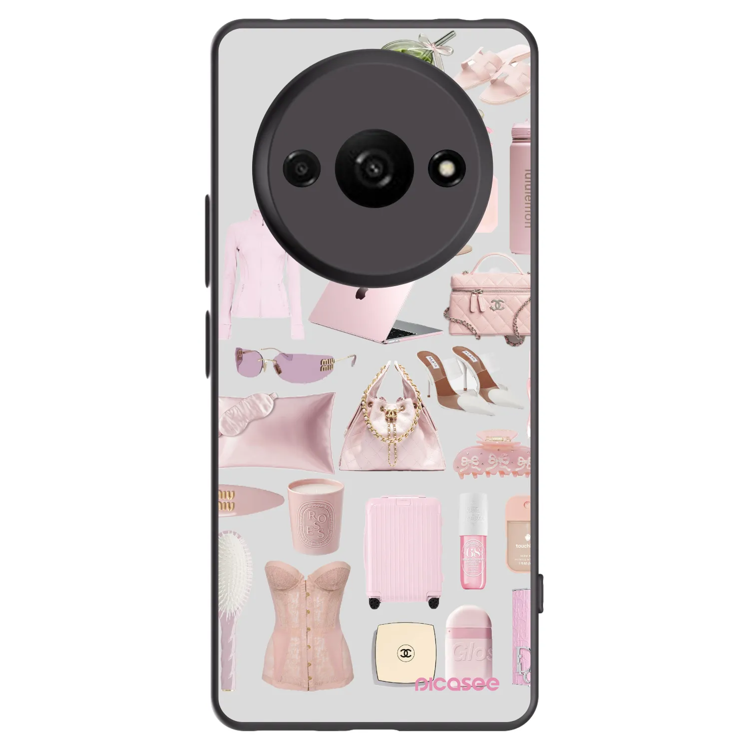 Picasee crna silikonska maskica za Xiaomi Redmi A3 - Glam Babe