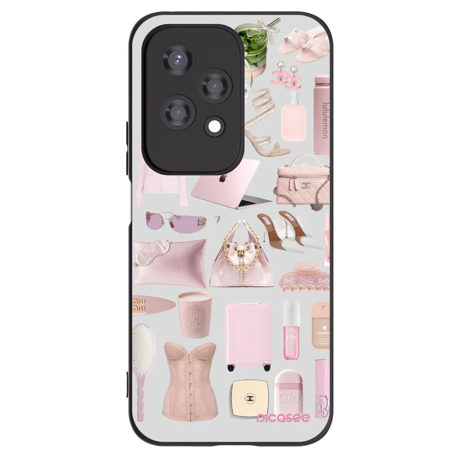 Picasee crna silikonska maskica za Honor 200 Lite - Glam Babe