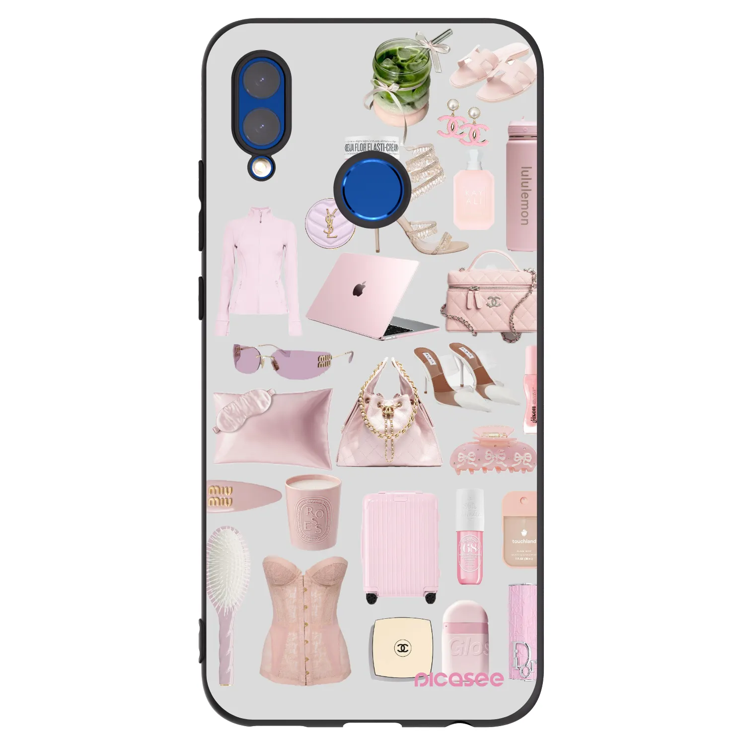 Picasee crna silikonska maskica za Honor 10 Lite - Glam Babe