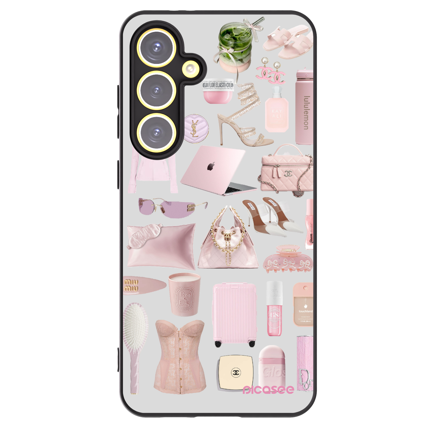 Picasee crna silikonska maskica za Samsung Galaxy S24 FE S721B - Glam Babe