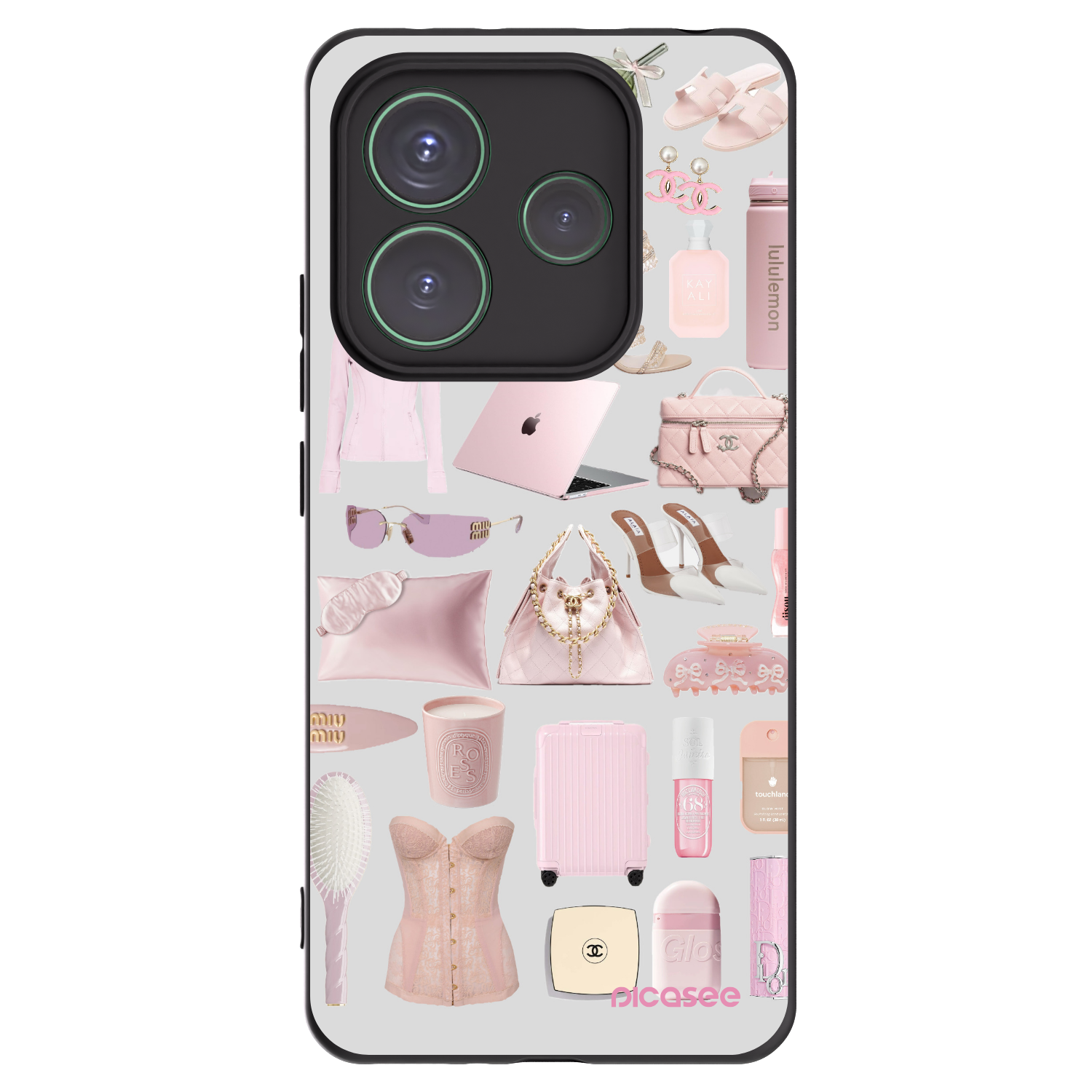 Picasee crna silikonska maskica za Xiaomi Redmi Note 14 5G - Glam Babe