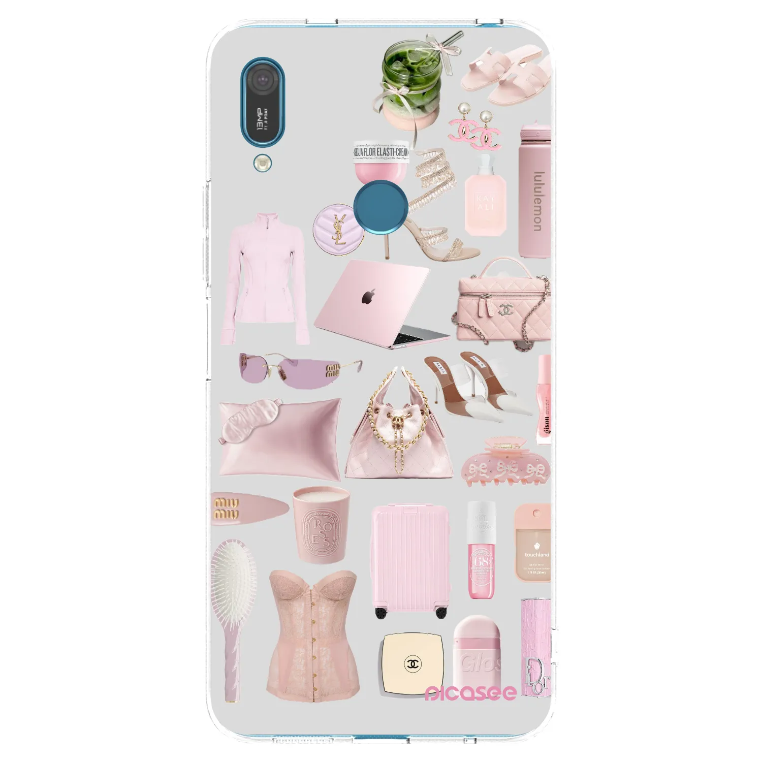 Picasee silikonska prozirna maskica za Huawei Y7 2019 - Glam Babe