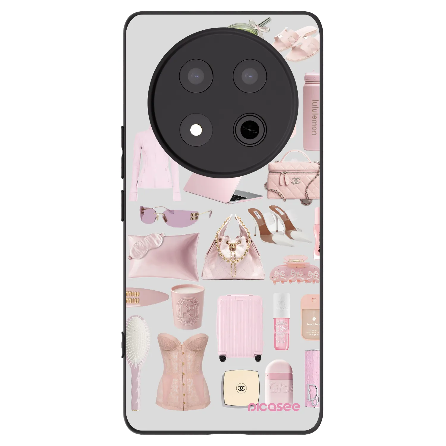 Picasee crna silikonska maskica za Honor Magic7 Lite 5G - Glam Babe
