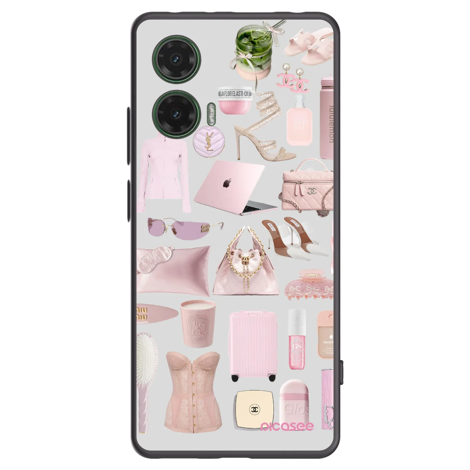 Picasee crna silikonska maskica za Motorola Moto G35 5G - Glam Babe