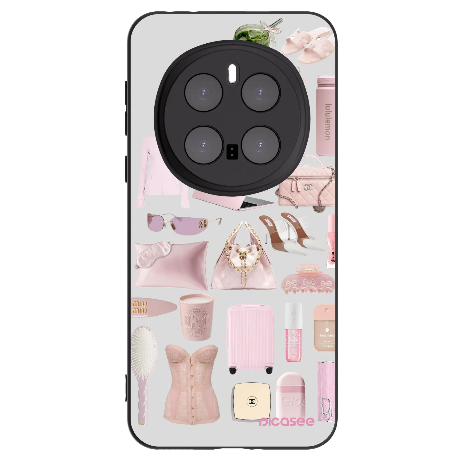 Picasee crna silikonska maskica za Honor Magic7 Pro 5G - Glam Babe