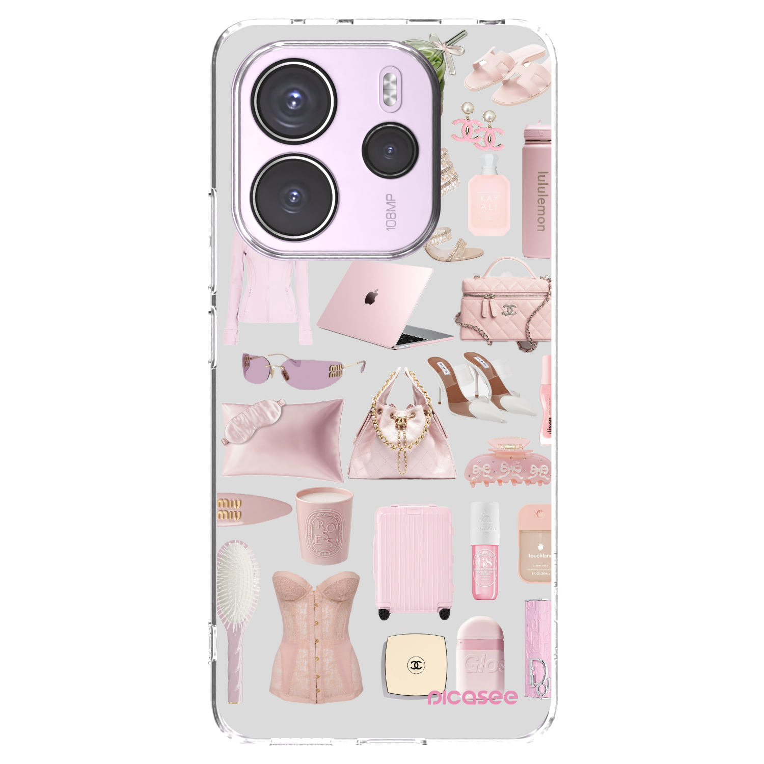 Picasee silikonska prozirna maskica za Xiaomi Redmi Note 14 4G - Glam Babe