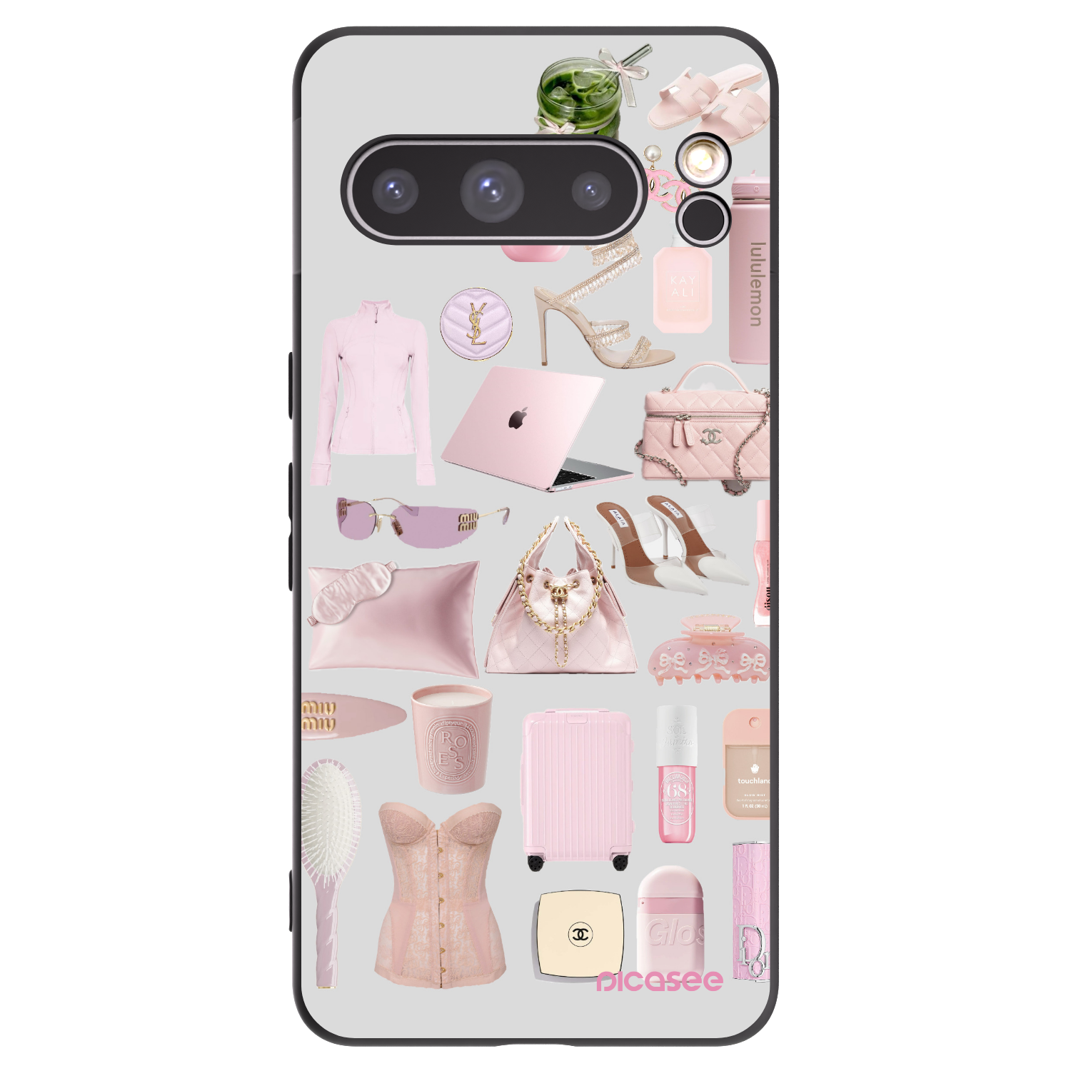 Picasee crna silikonska maskica za Google Pixel 8 Pro - Glam Babe