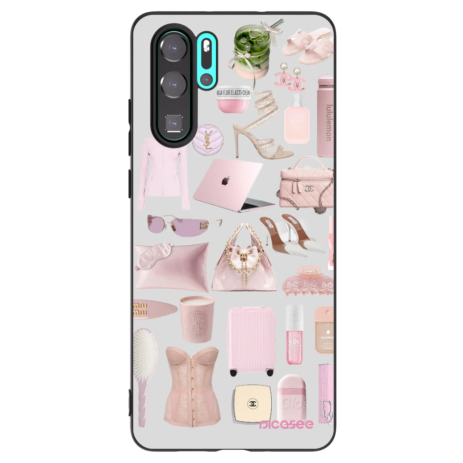 Picasee crna silikonska maskica za Huawei P30 Pro - Glam Babe