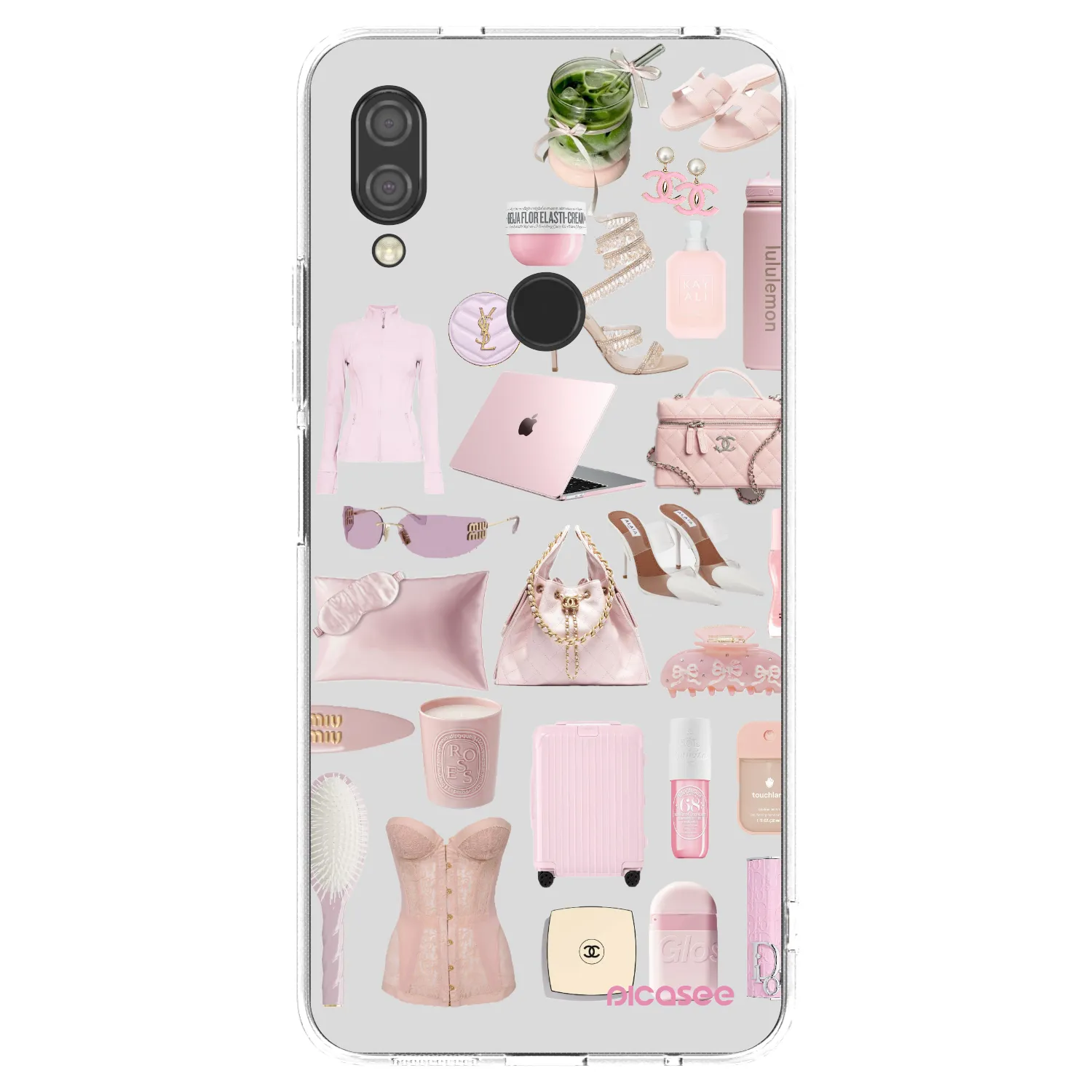 Picasee silikonska prozirna maskica za Xiaomi Redmi 7 - Glam Babe